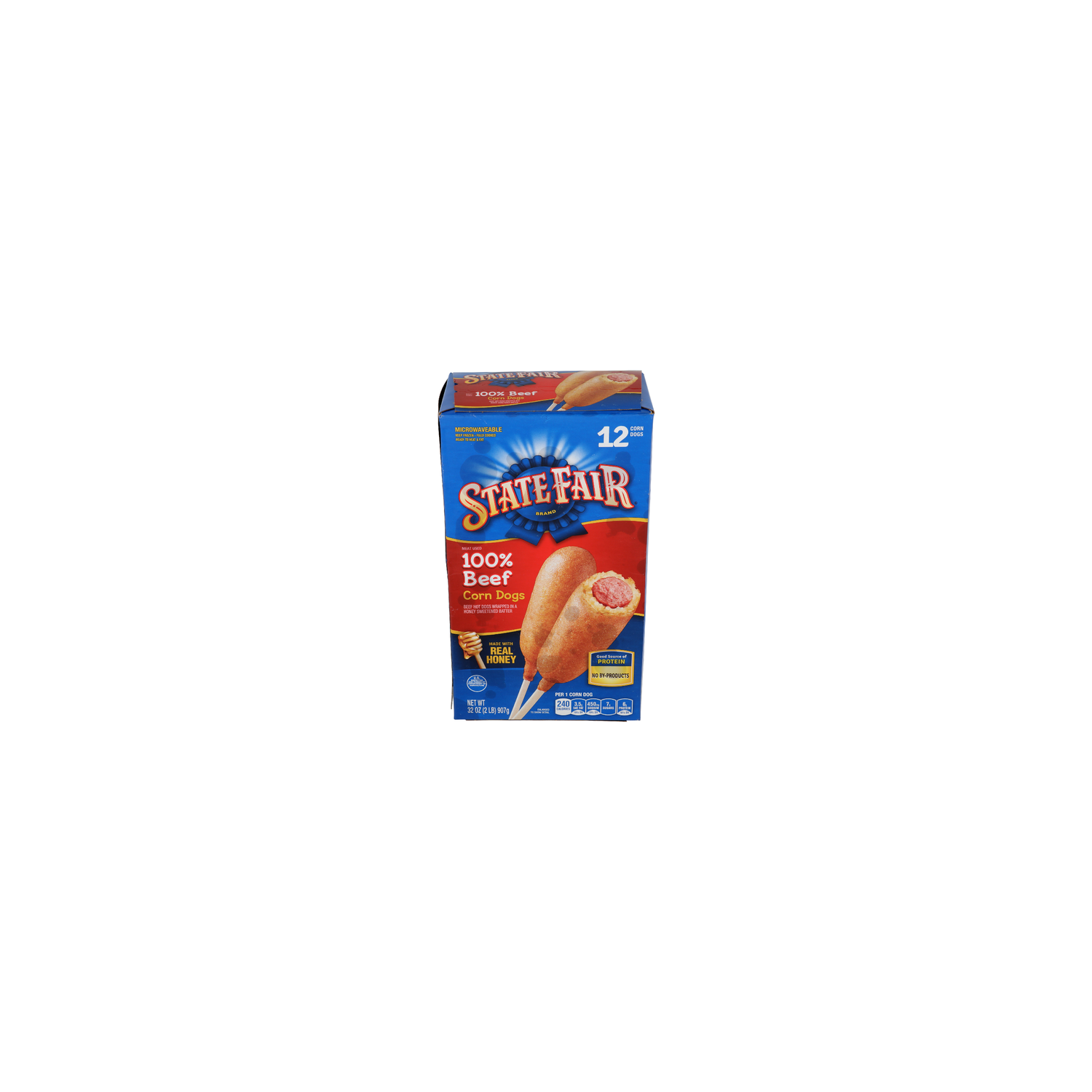 State Fair Made With Real Honey 100% Beef Corn Dogs - 2.667 Ounce - 12 Count Image 1 of 4
