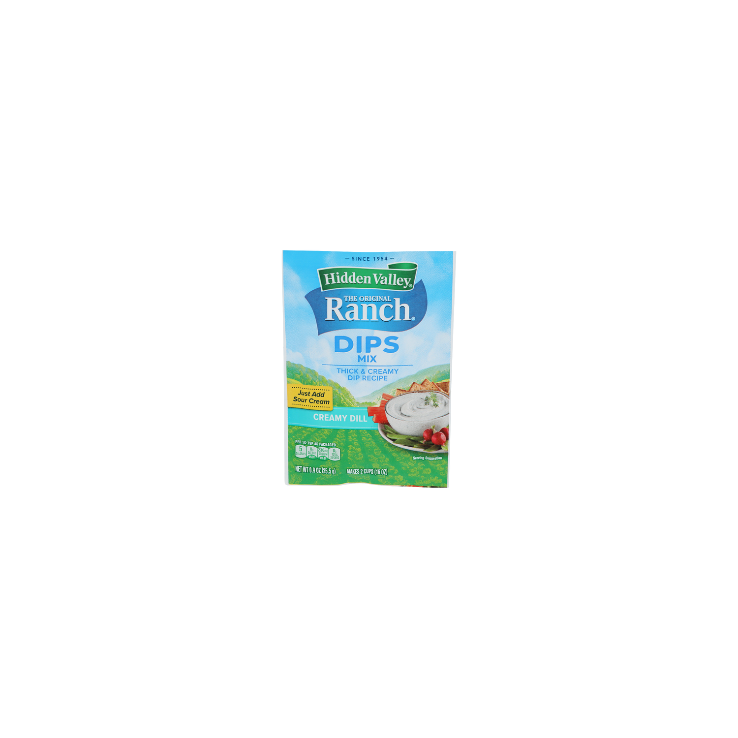 Hidden Valley Creamy Dill Thick & Creamy Dip Recipe Dips Mix - 0.9 Ounce Image 1 of 4
