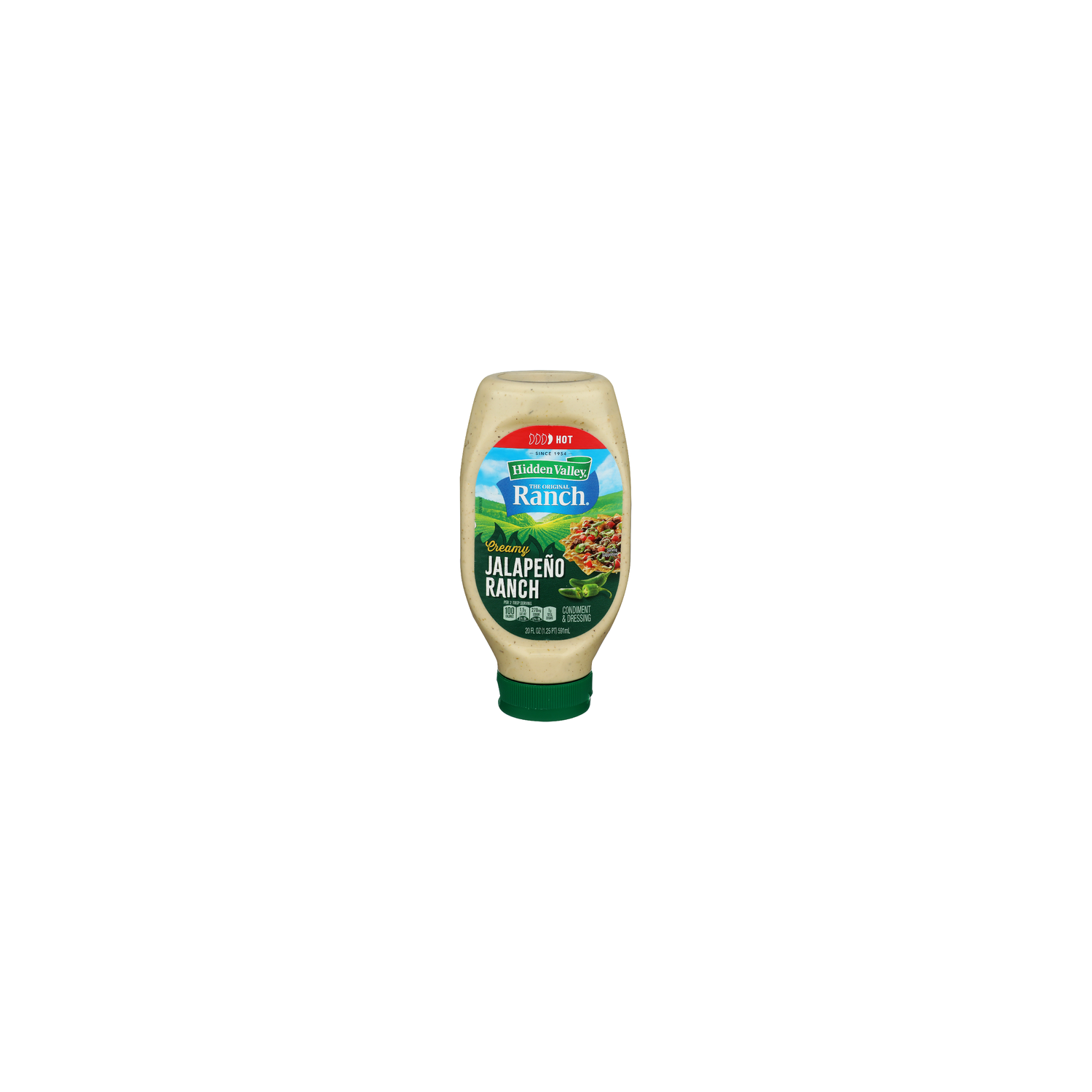 Hidden Valley Creamy Jalapeño Ranch Salad Dressing and Topping - 20 Fluid Ounce Image 1 of 4