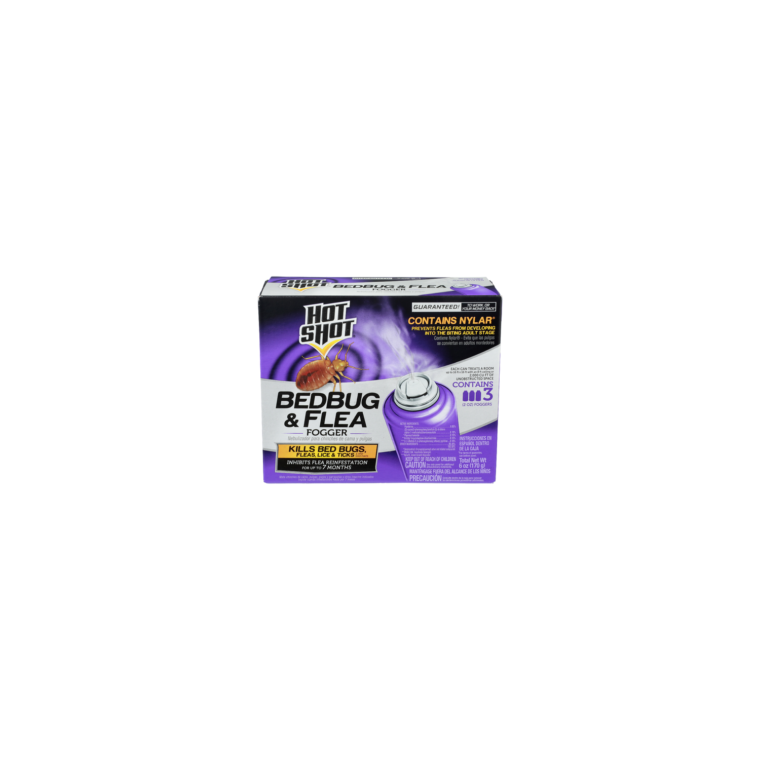 Hot Shot Bedbug & Flea Fogger - 2 Ounce - 3 Count Image 1 of 3