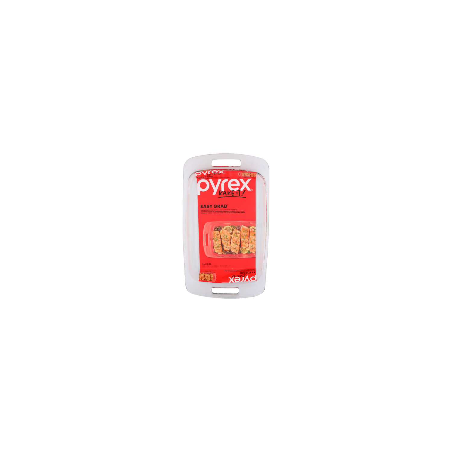 Pyrex Easy Grab Glass Baking Dish With Large Handles - 3 Quart Image 1 of 2