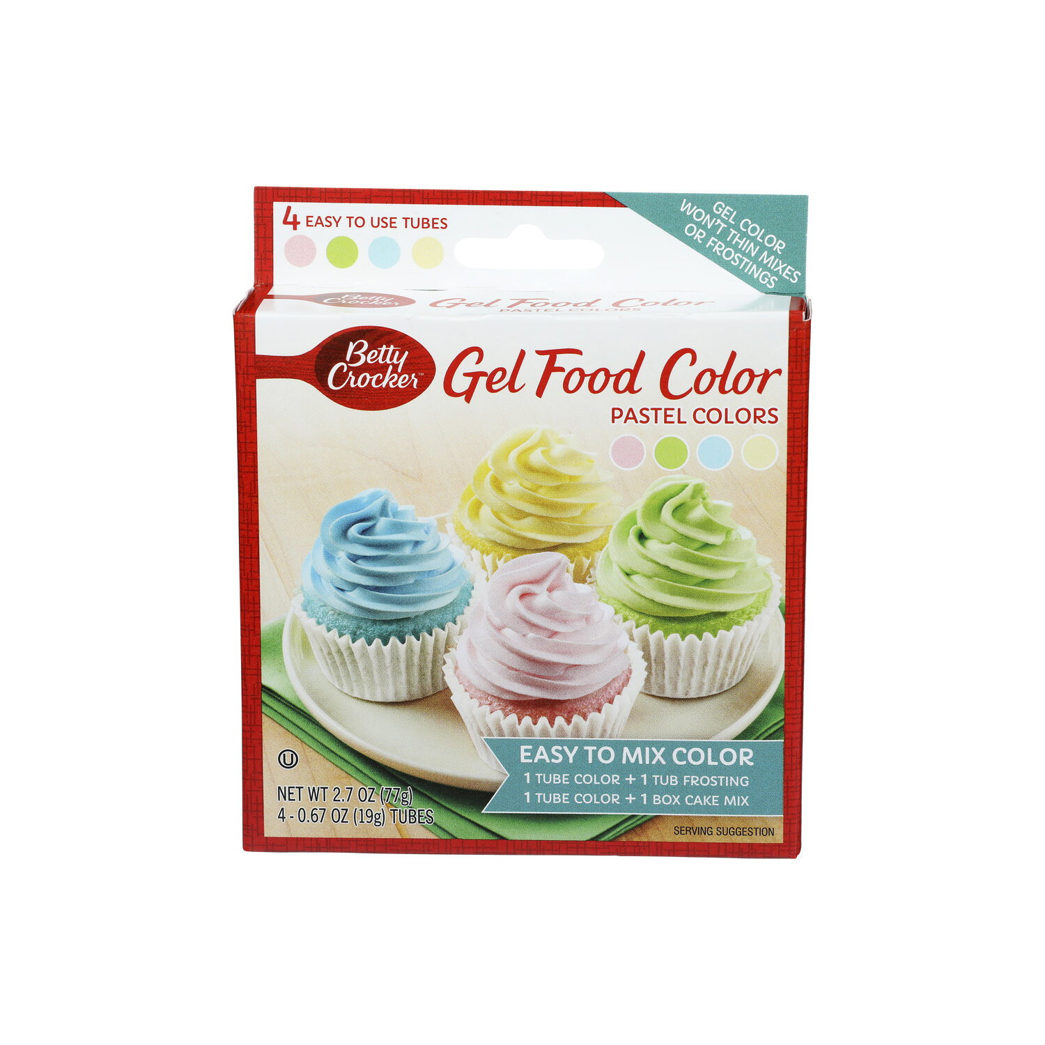 Betty Crocker Food Coloring Pastel - 0.675 Ounce - 4 Count Image 1 of 4