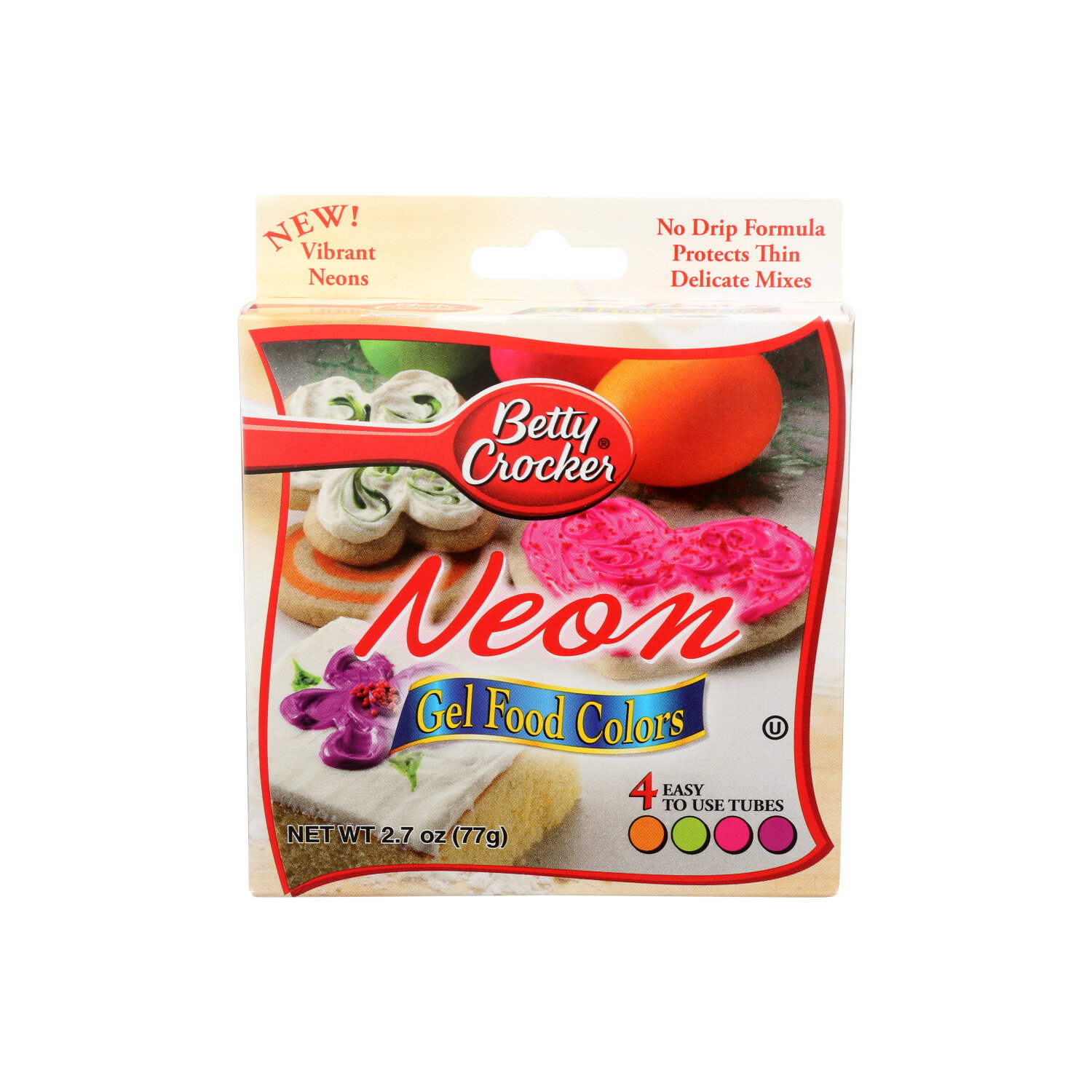 Betty Crocker Food Color Neon Gel - 0.675 Ounce - 4 Count Image 1 of 2