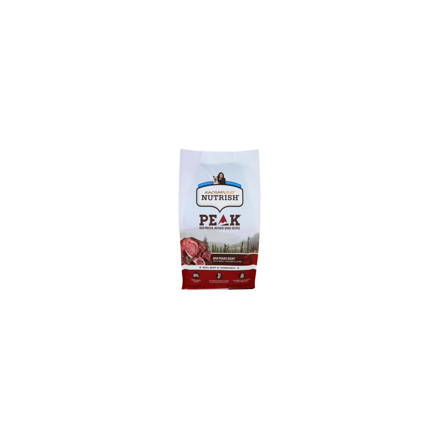 Rachael Ray Nutrish Open Prairie Recipe With Beef, Venison & Lamb Peak Dog Food - 4 Pound Image 1 of 4