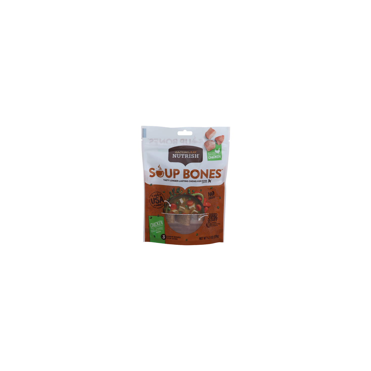 Rachael Ray Nutrish Chicken And Veggies Soup Bones - 6.3 Ounce Image 1 of 4