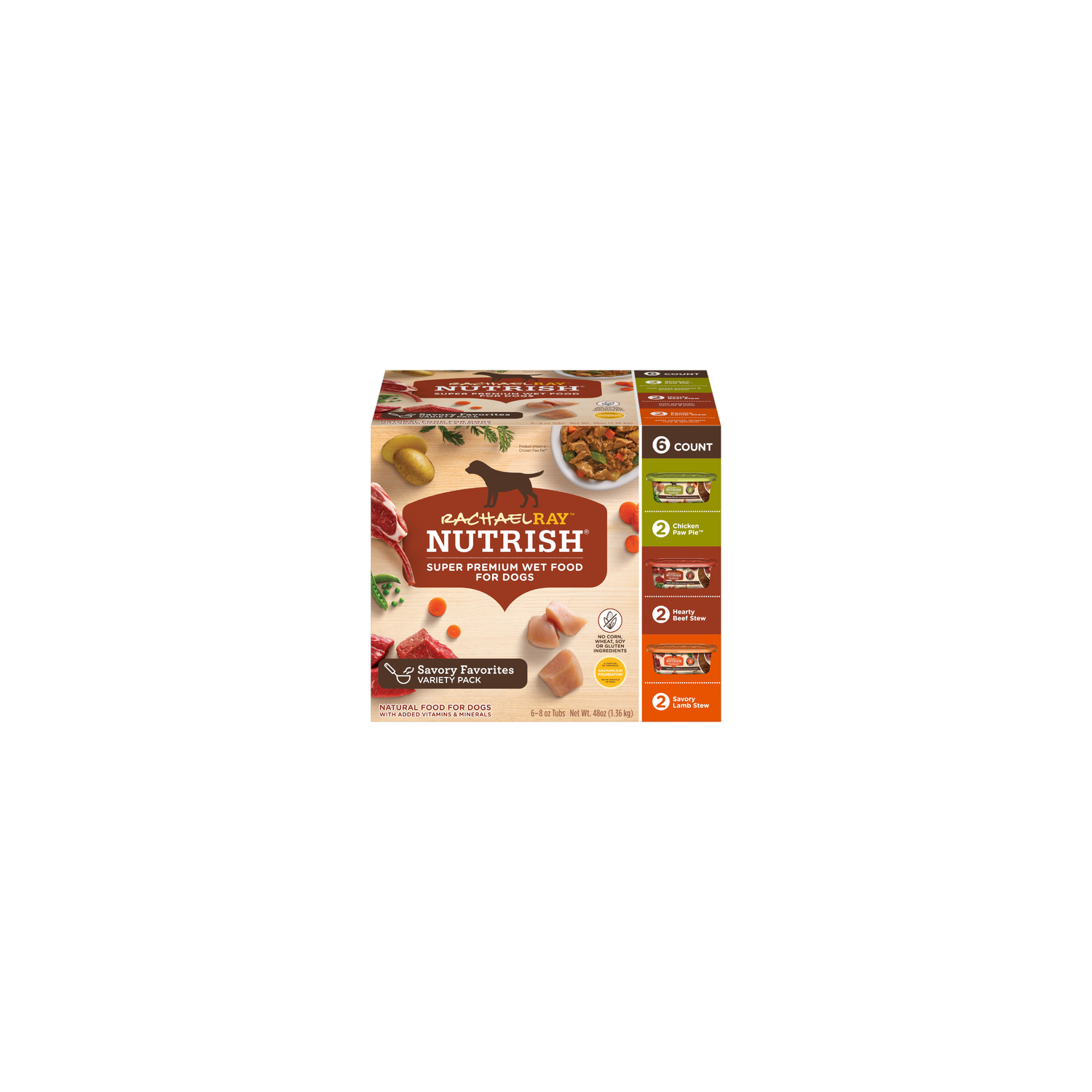 Rachael Ray Nutrish Variety Pack Wet Dog Food 6 - 8 Ounce Image 1 of 4