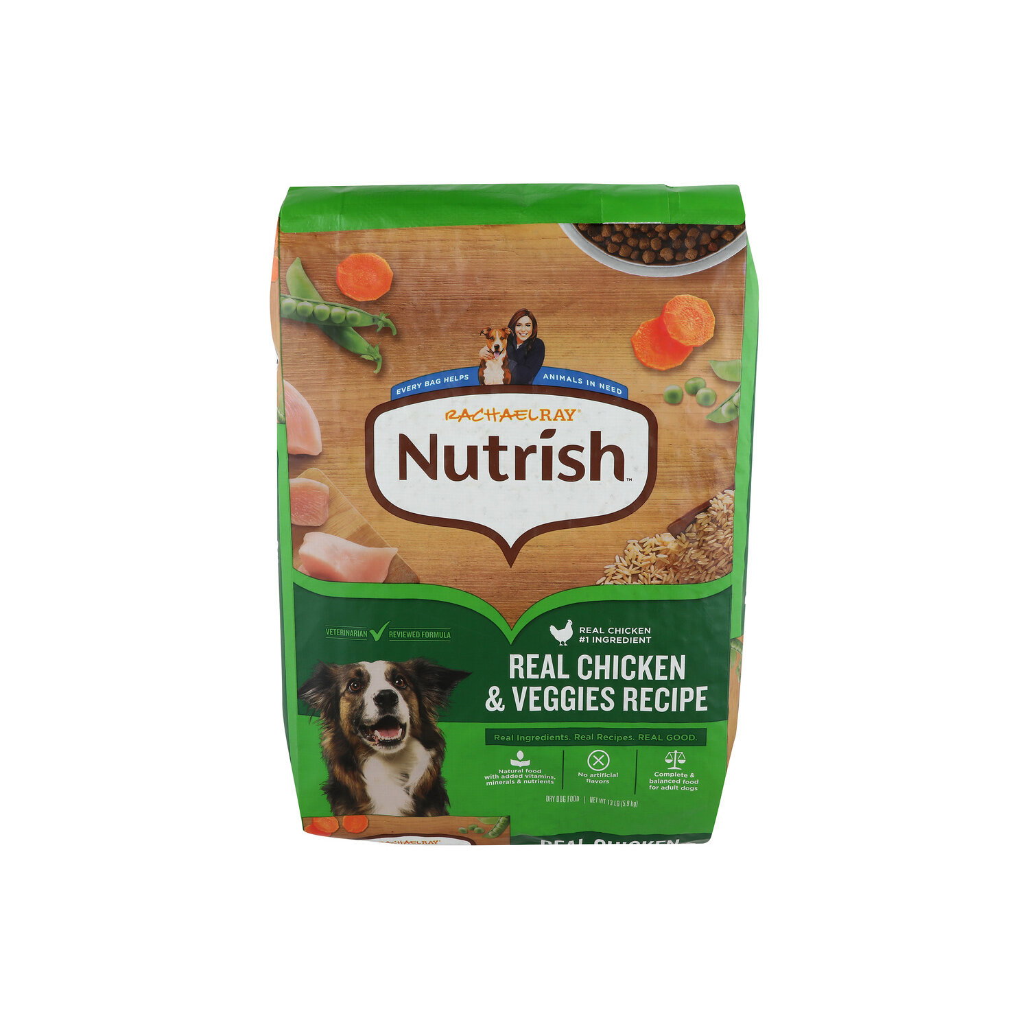 Rachael Ray Nutrish Real Chicken & Vegetable Dry Dog Food - 13 Pound Image 1 of 4