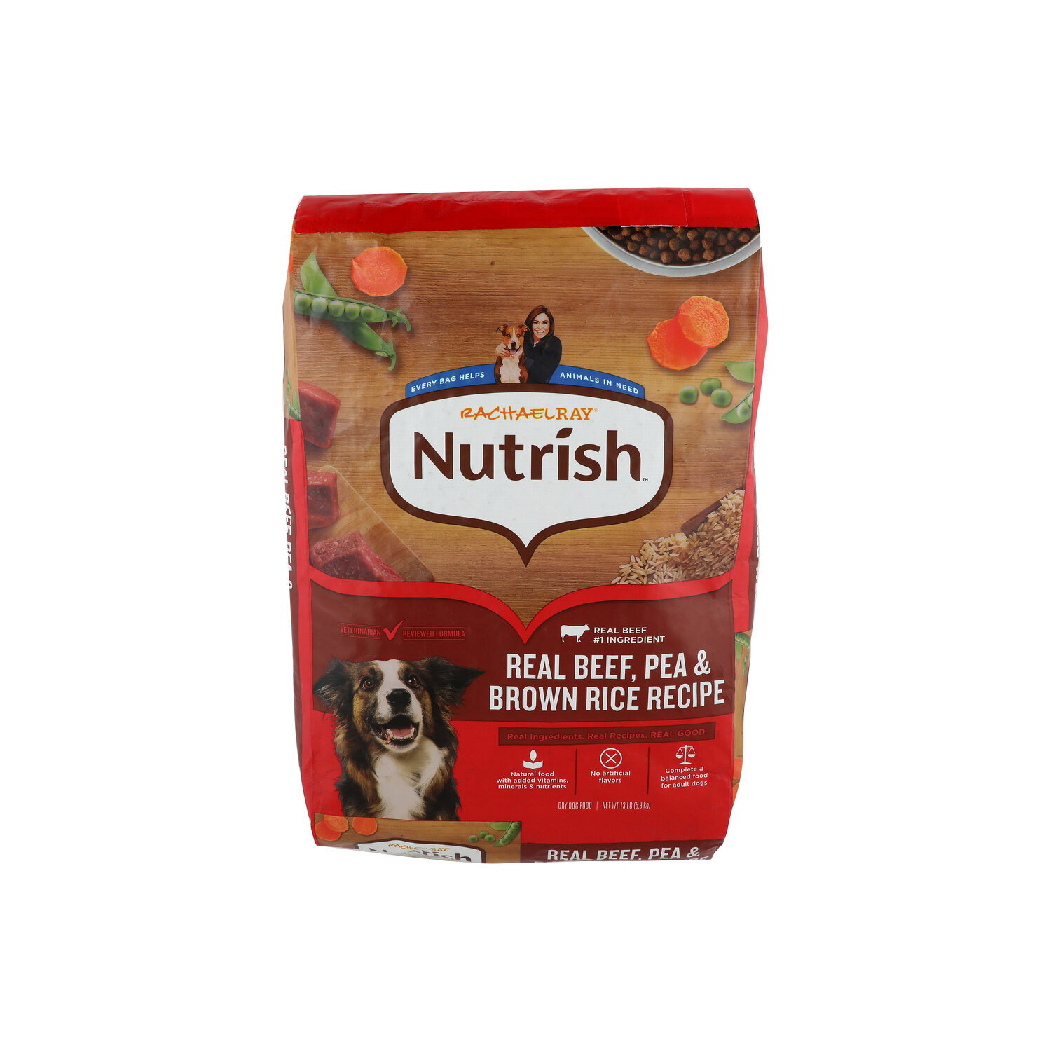 Rachael Ray Nutrish Real Beef, Pea and Brown Rice Recipe Dry Dog Food - 13 Pound Image 1 of 4