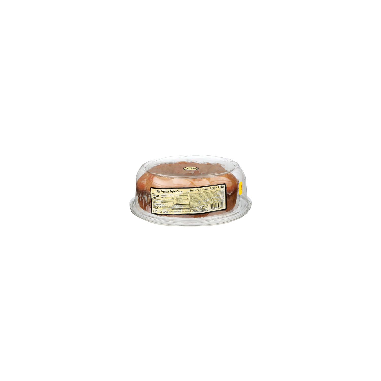 OLD HOME KITCHENS Strawberry Swirl Crème Cake - 28 Ounce Image 1 of 4