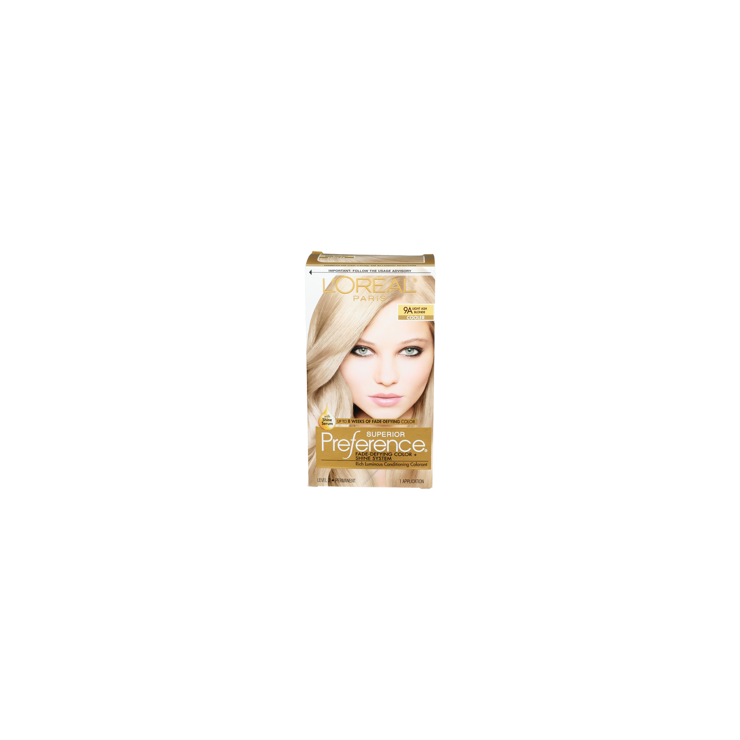L'OREAL Paris Fade-Defying Color + Shine System 9A Light Ash Blonde Cooler Superior Preference - 1 Count Image 1 of 2