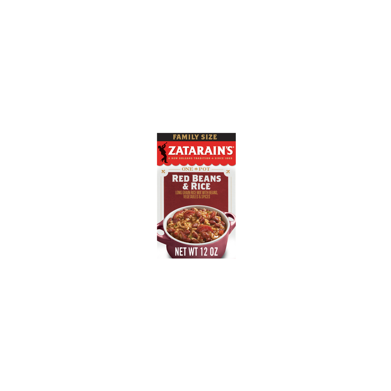 Zatarain's Family Size Red Beans & Rice - 0.75 Pound Image 1 of 2