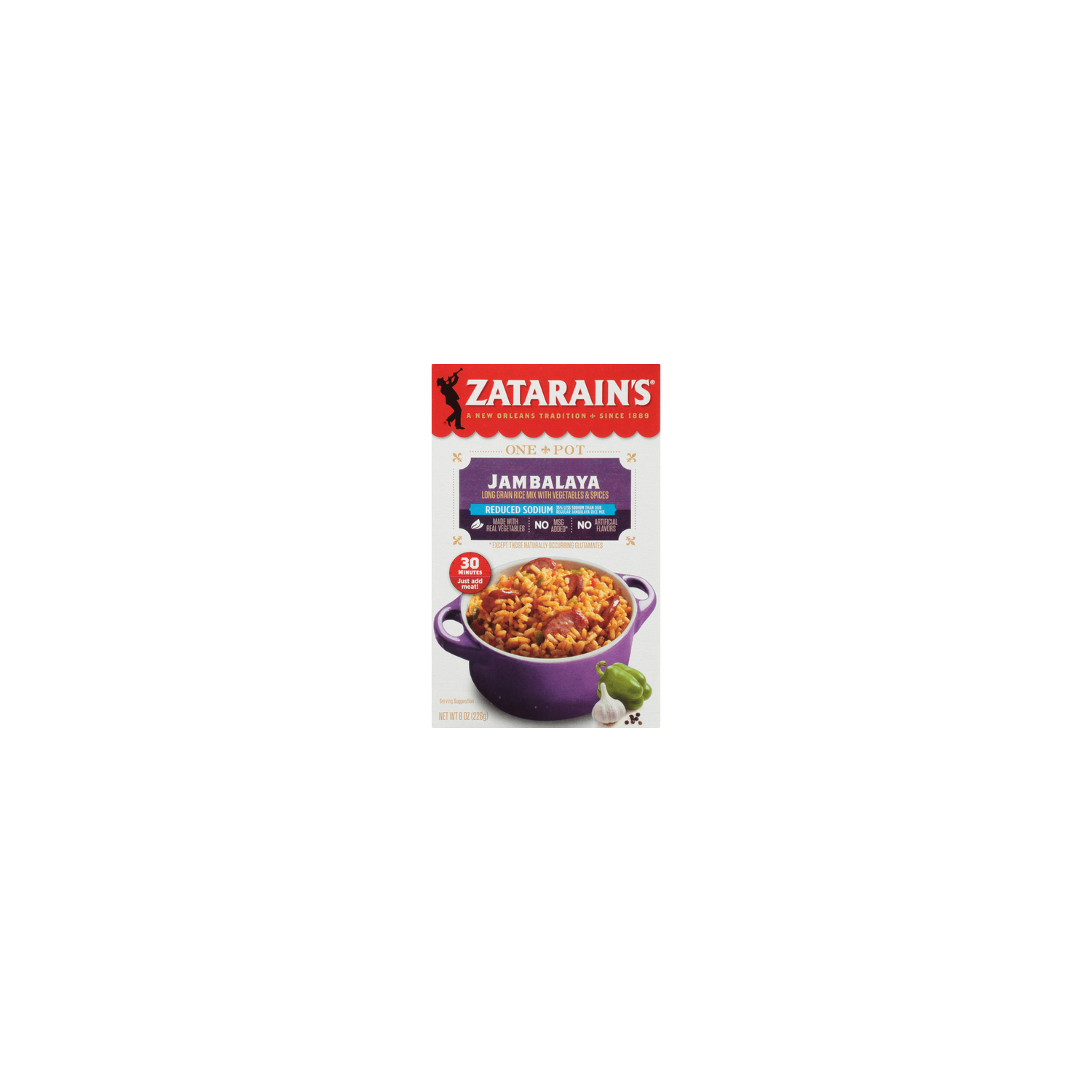 Zatarain's Reduced Sodium Jambalaya - 0.5 Pound Image 1 of 2