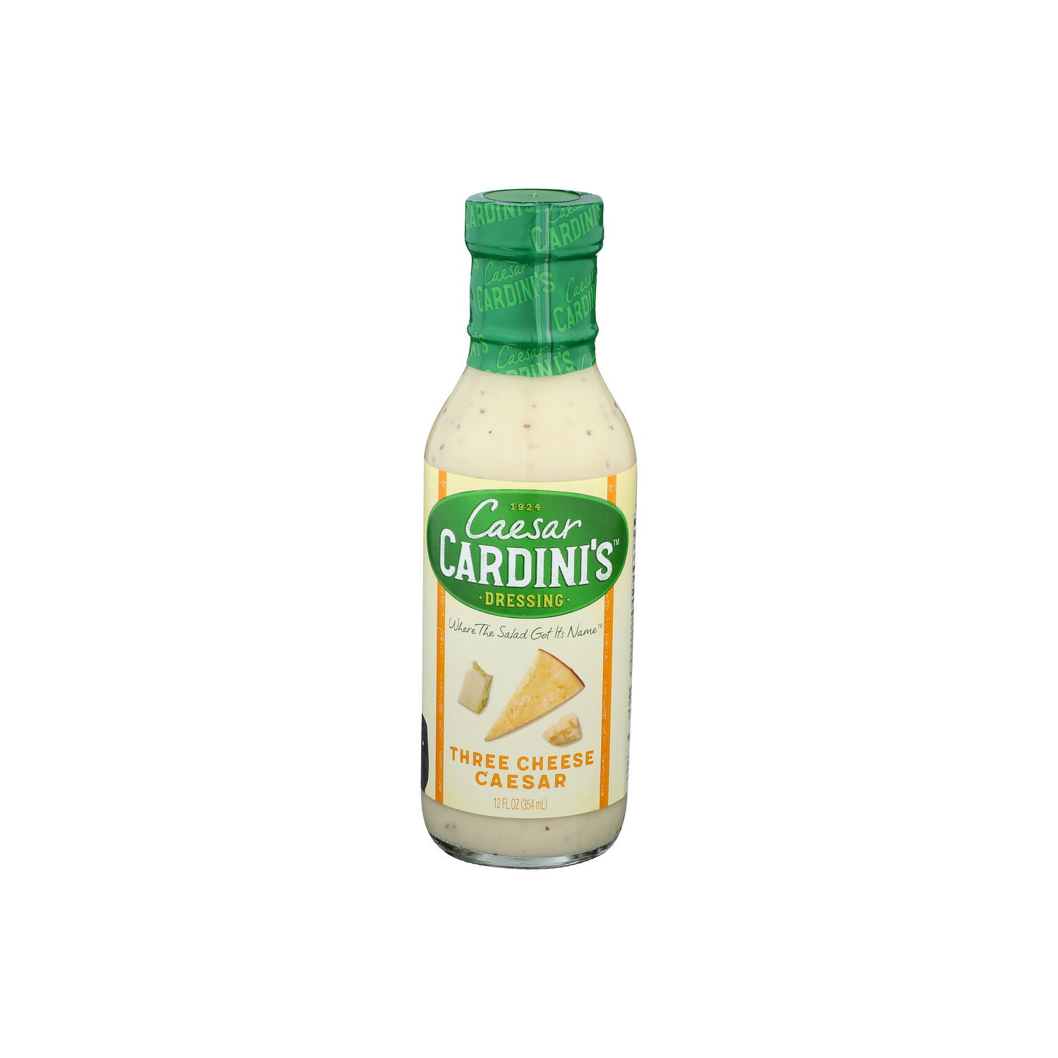 Caesar CARDINI's Three Cheese Caesar Dressing - 12 Fluid Ounce - FRESH by Brookshire's Caesar CARDINI's Three Cheese Caesar Dressing - 12 Fluid Ounce - FRESH by Brookshire's