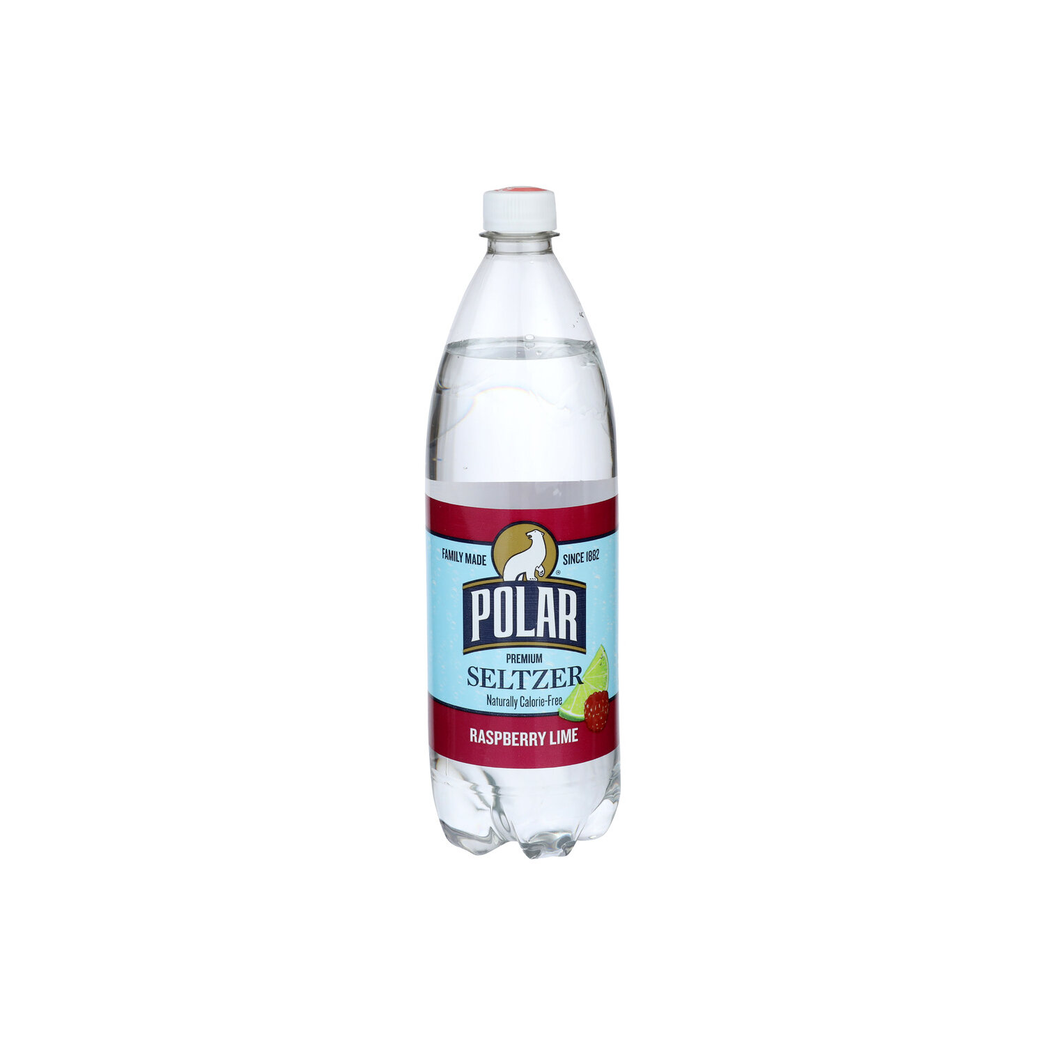 Polar Premium Seltzer Raspberry Lime - 1 Liter Image 1 of 4