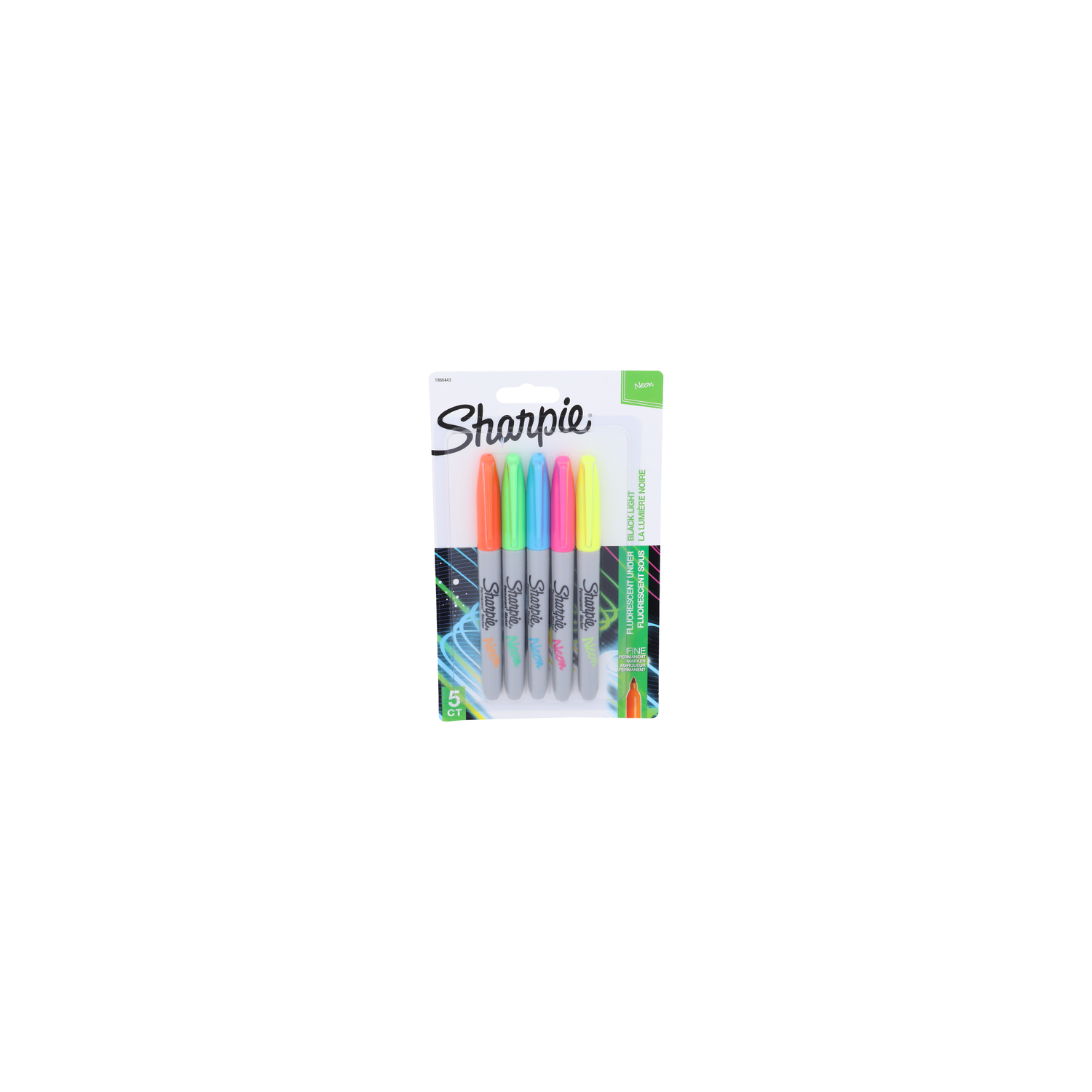 Sharpie Neon Permanent Marker - 5 Count Image 1 of 2