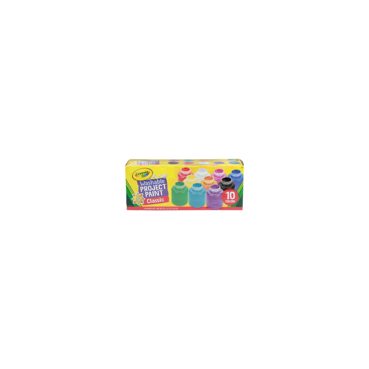 Crayola Classic Washable Project Paint - 2 Fluid Ounce - 10 Count Image 1 of 2