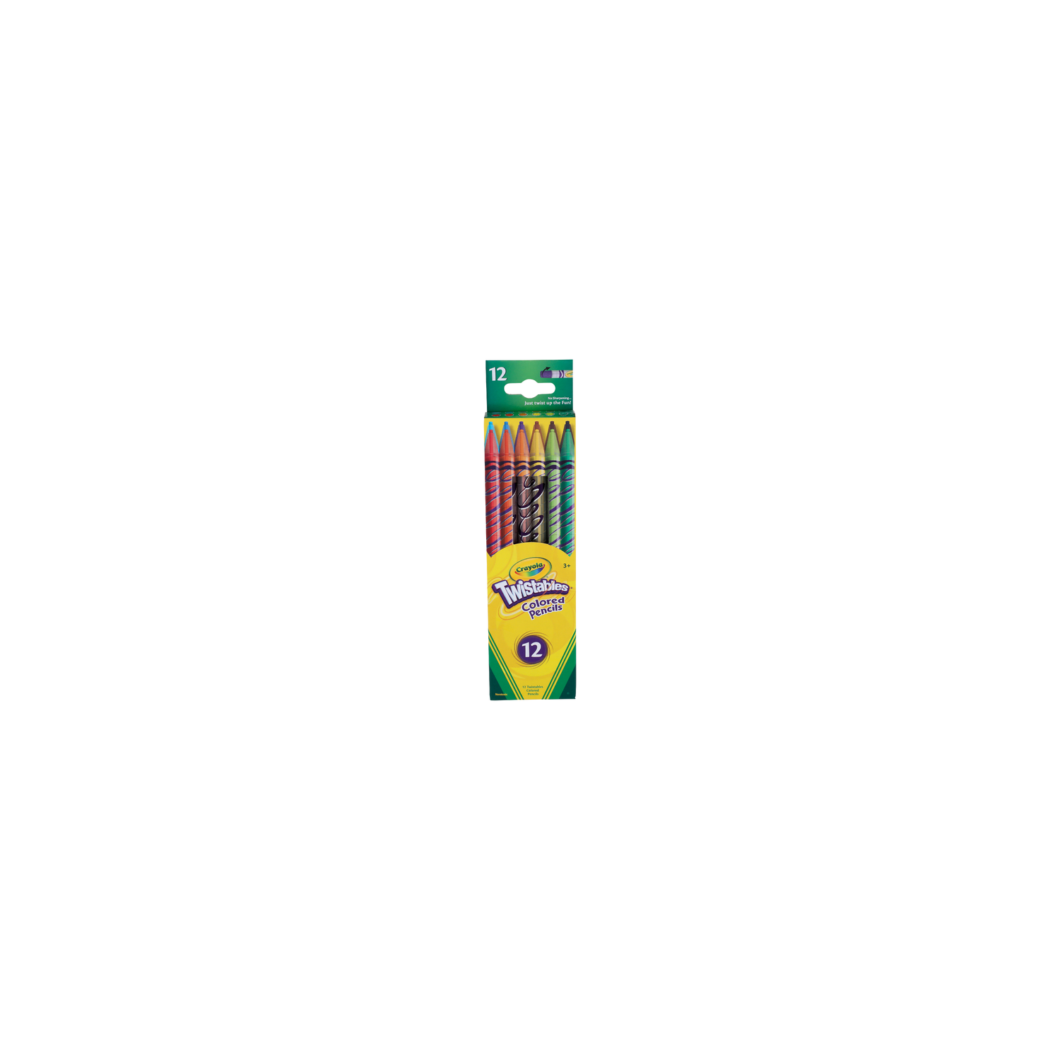 Crayola Twistables Colored Pencils 12-Pack - No Sharpening Needed Kids Art Supplies
