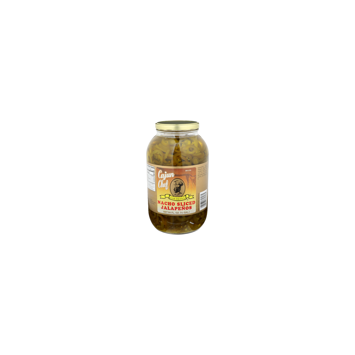 Cajun Chef Nacho Sliced Jalapenos - 64 Fluid Ounce Image 1 of 4