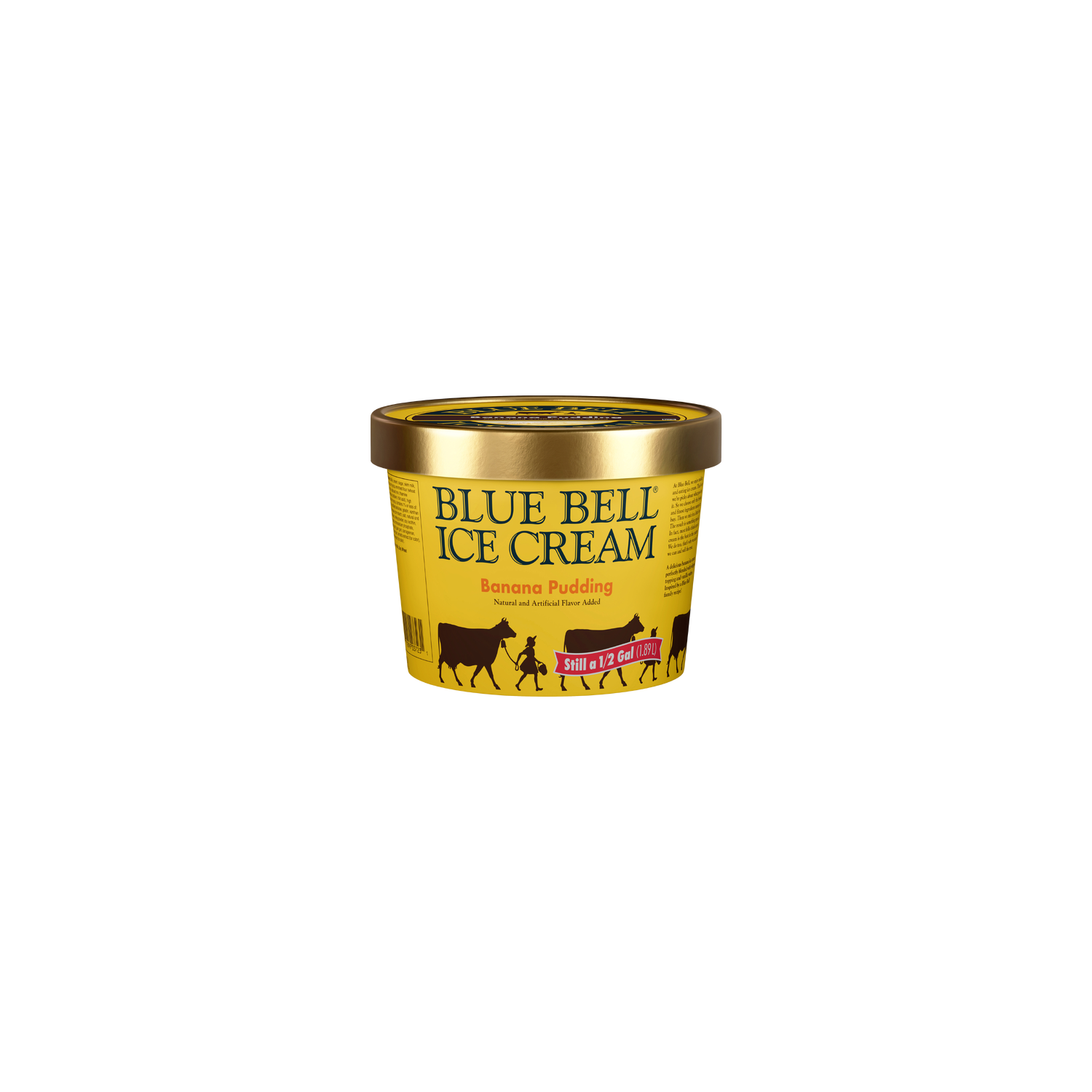 Blue Bell Banana Pudding Ice Cream - 64 Fluid Ounce Image 1 of 4
