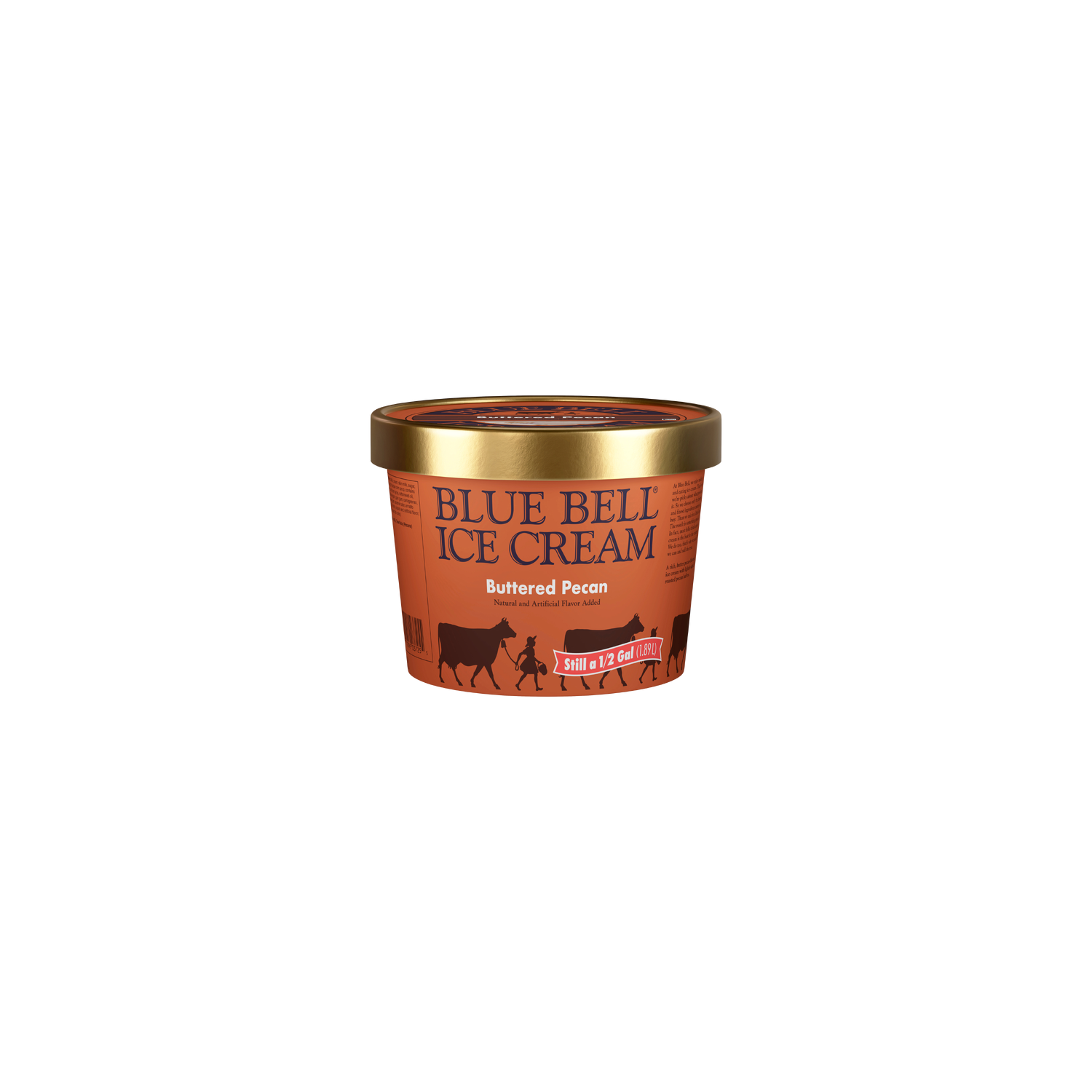 Blue Bell Buttered Pecan Ice Cream - 64 Fluid Ounce Image 1 of 4