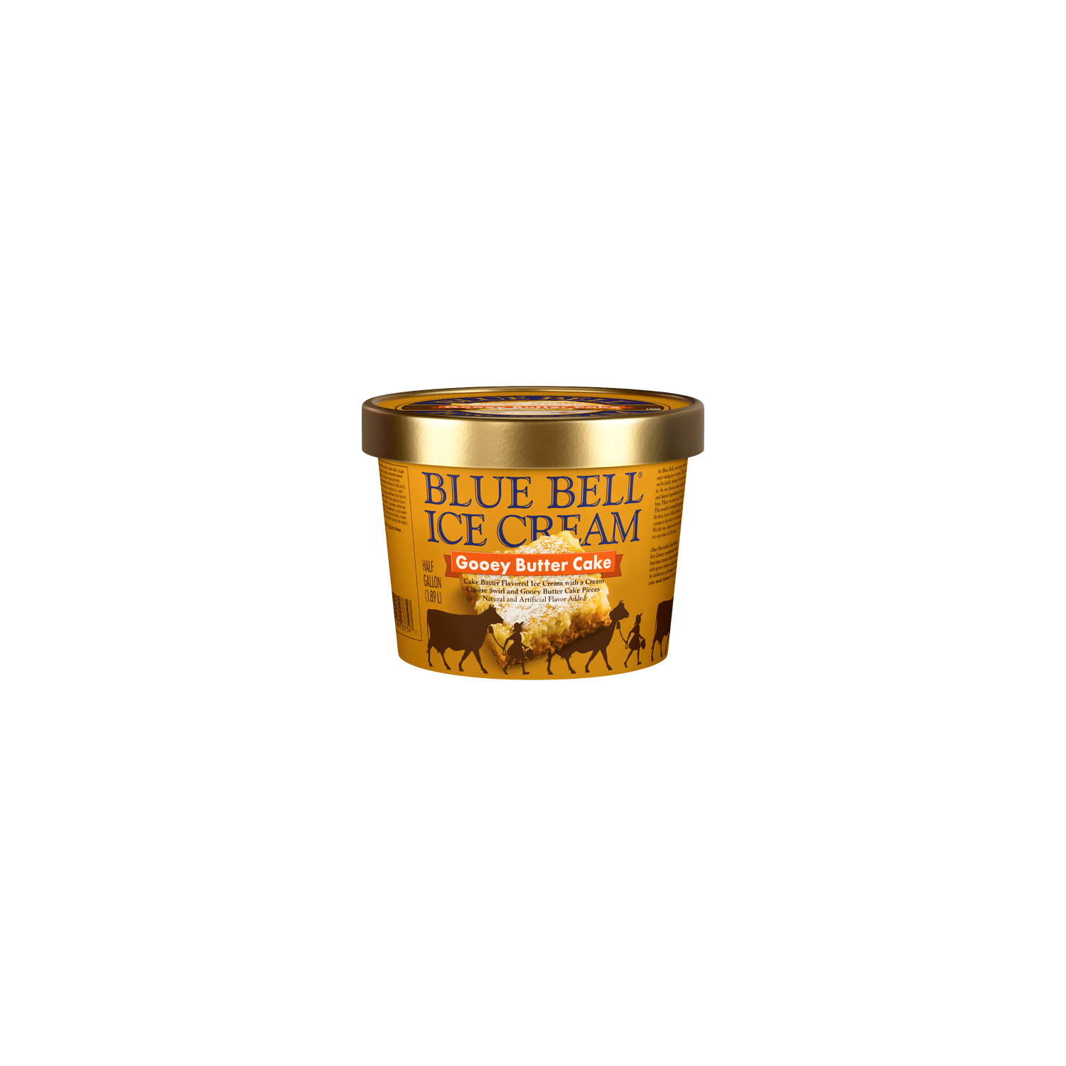 Blue Bell Gooey Butter Cake Ice Cream - 64 Fluid Ounce Image 1 of 4