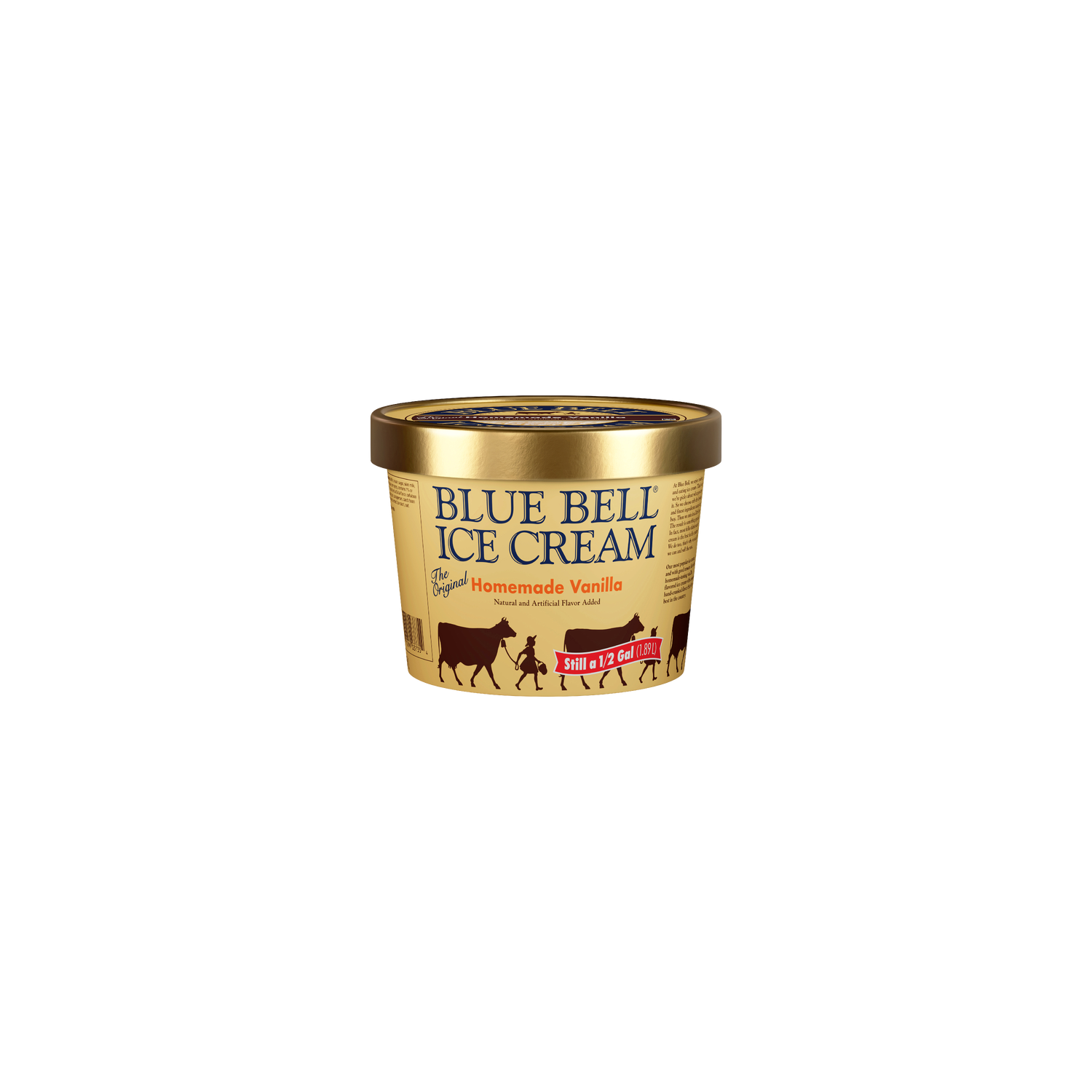 Blue Bell Homemade Vanilla Ice Cream - 64 Fluid Ounce Image 1 of 4