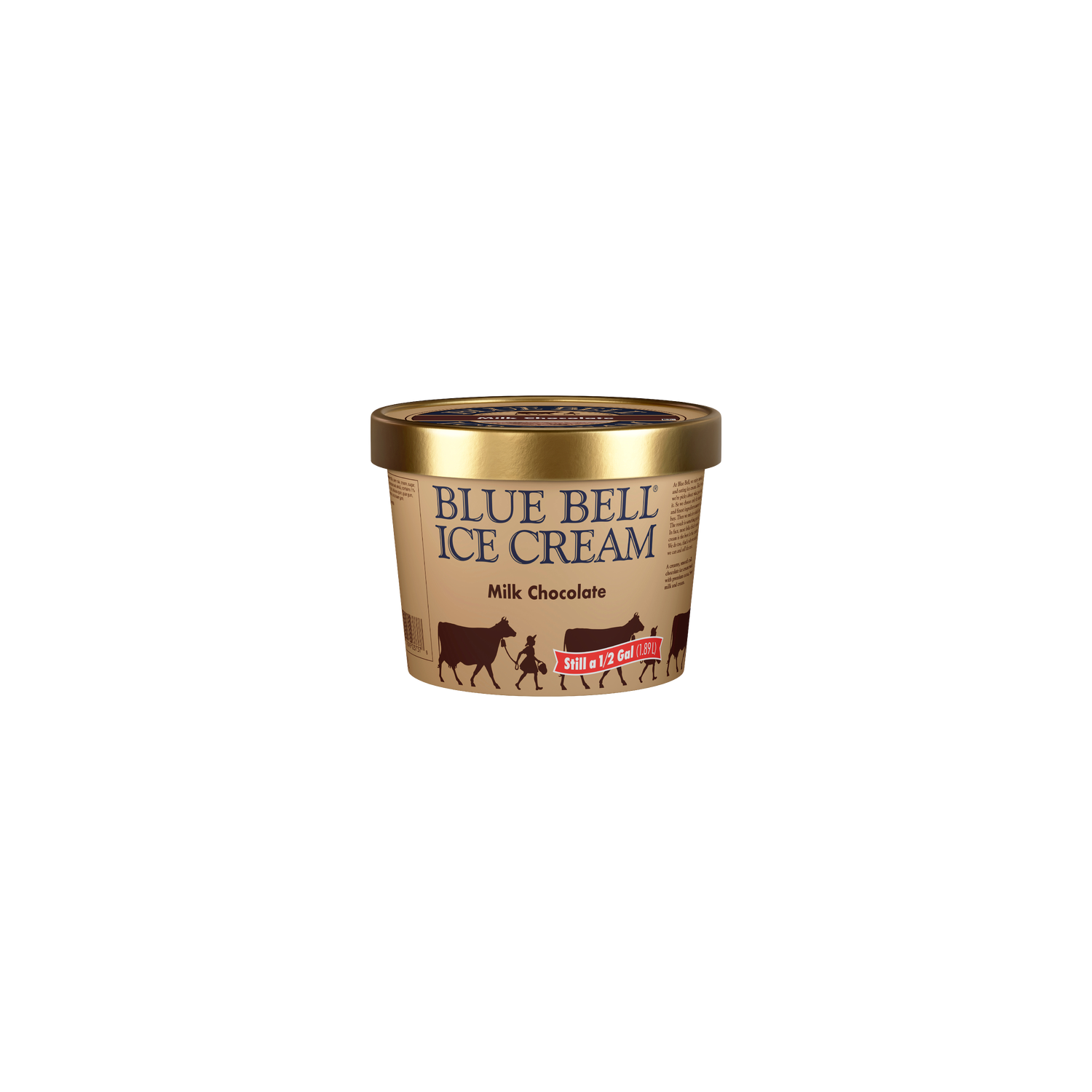 Blue Bell Milk Chocolate Ice Cream - 64 Fluid Ounce Image 1 of 4