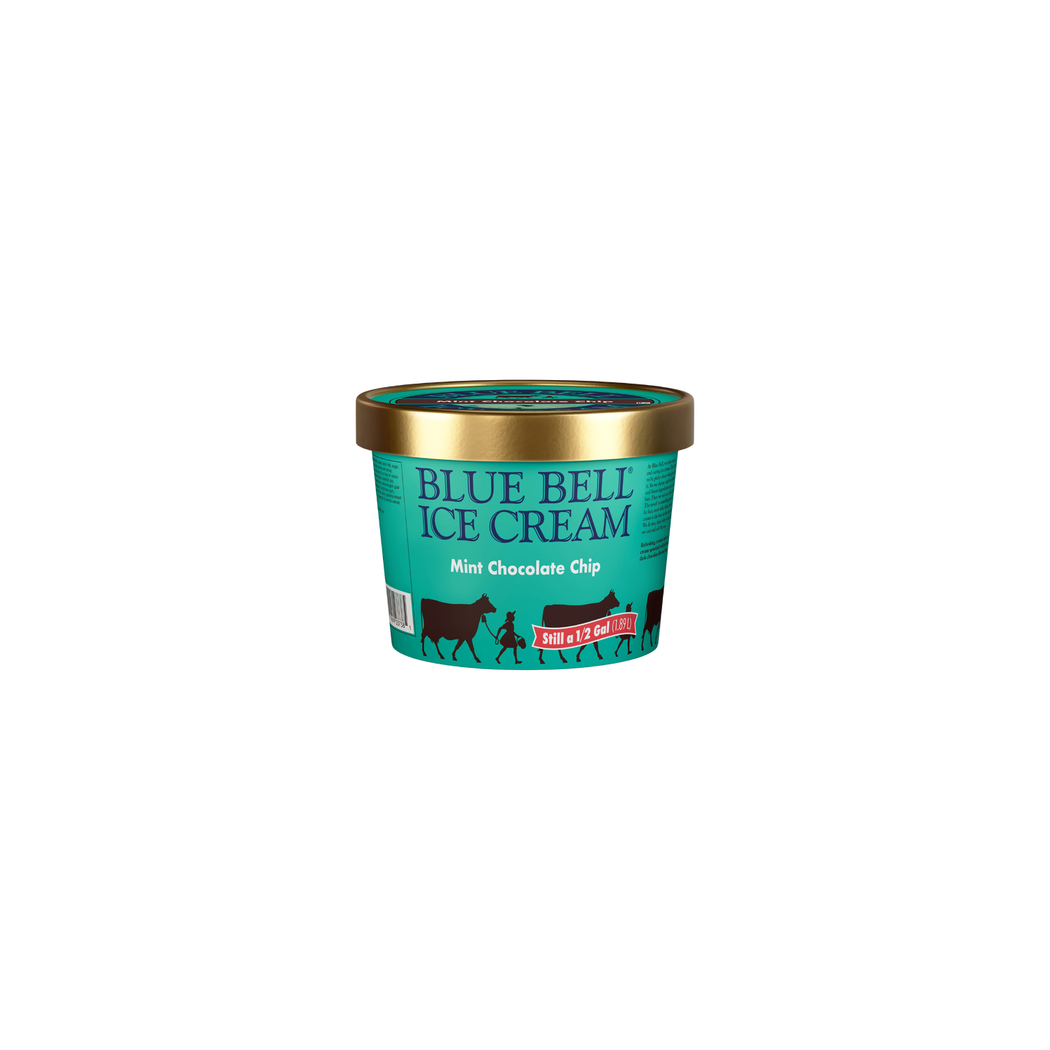 Blue Bell Mint Chocolate Chip Ice Cream - 64 Fluid Ounce Image 1 of 4