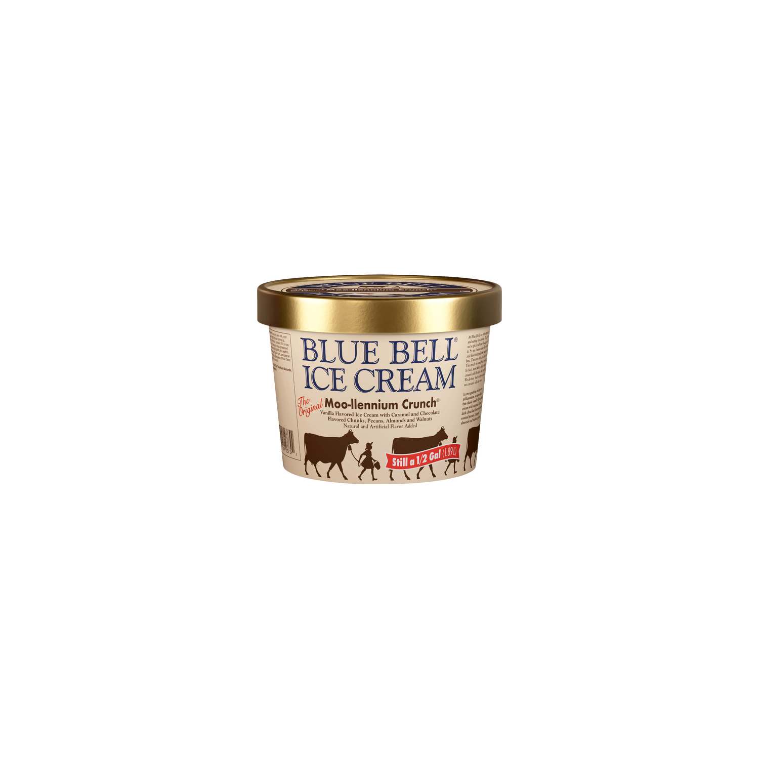 Blue Bell Moo-Llennium Crunch Ice Cream - 64 Fluid Ounce Image 1 of 4