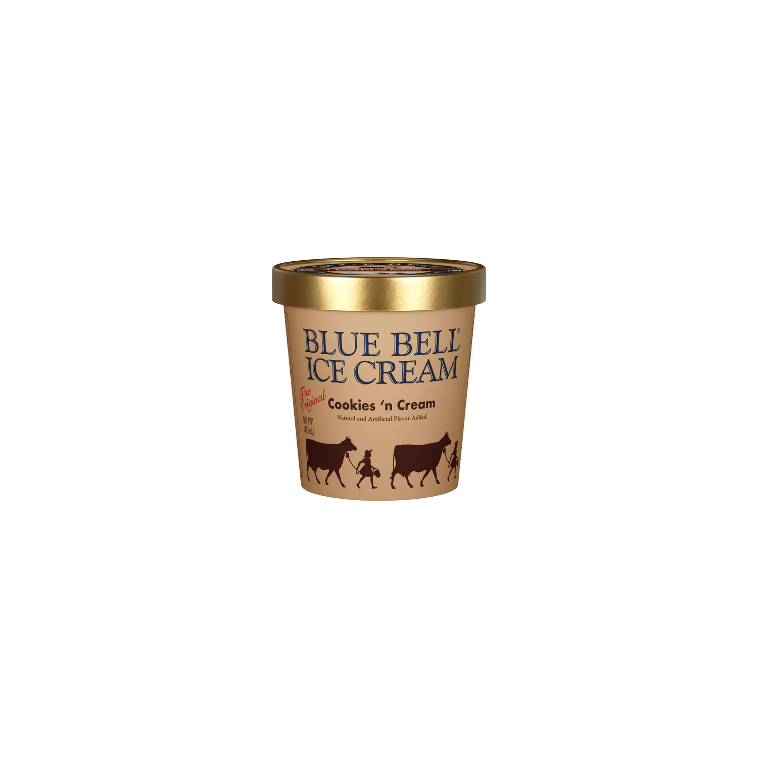 Blue Bell Cookies 'n Cream Ice - 16 Fluid Ounce Image 1 of 4