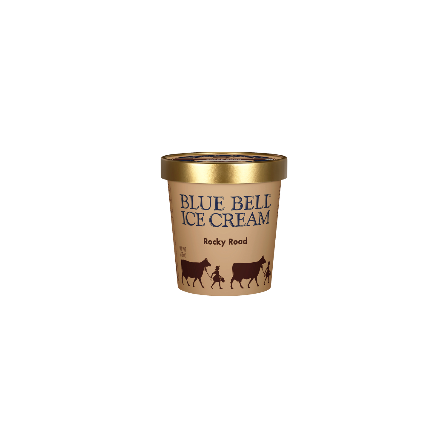 Blue Bell Rocky Road Ice Cream - 16 Fluid Ounce Image 1 of 4