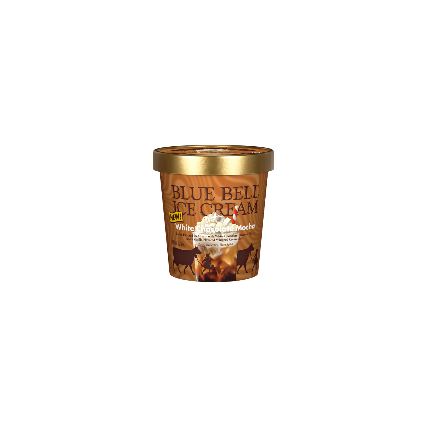 Blue Bell White Chocolate Mocha Featured Flavor Ice Cream - 16 Fluid Ounce Image 1 of 4