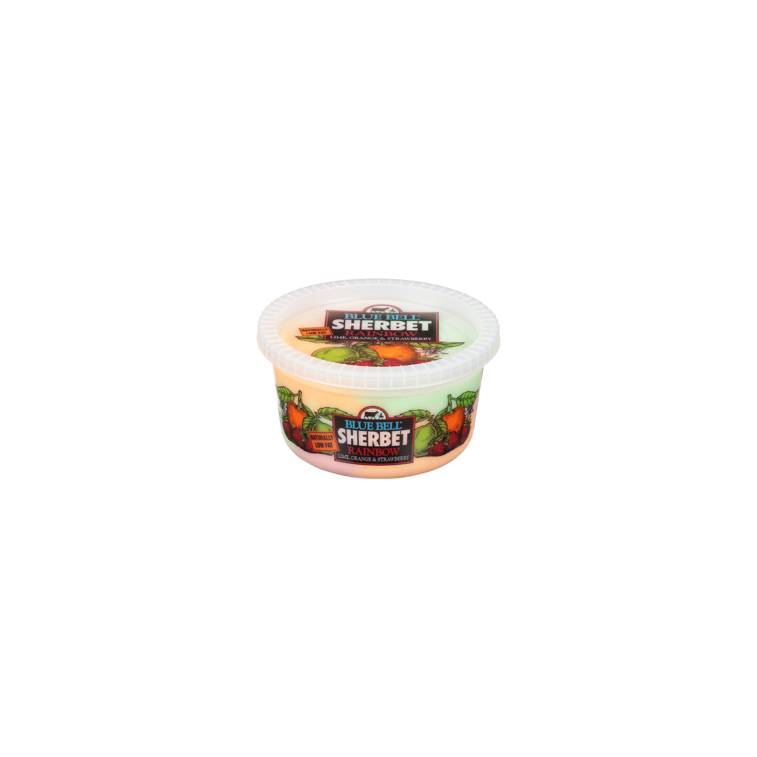 Blue Bell Orange Rainbow Sherbet - 1 Quart Image 1 of 4