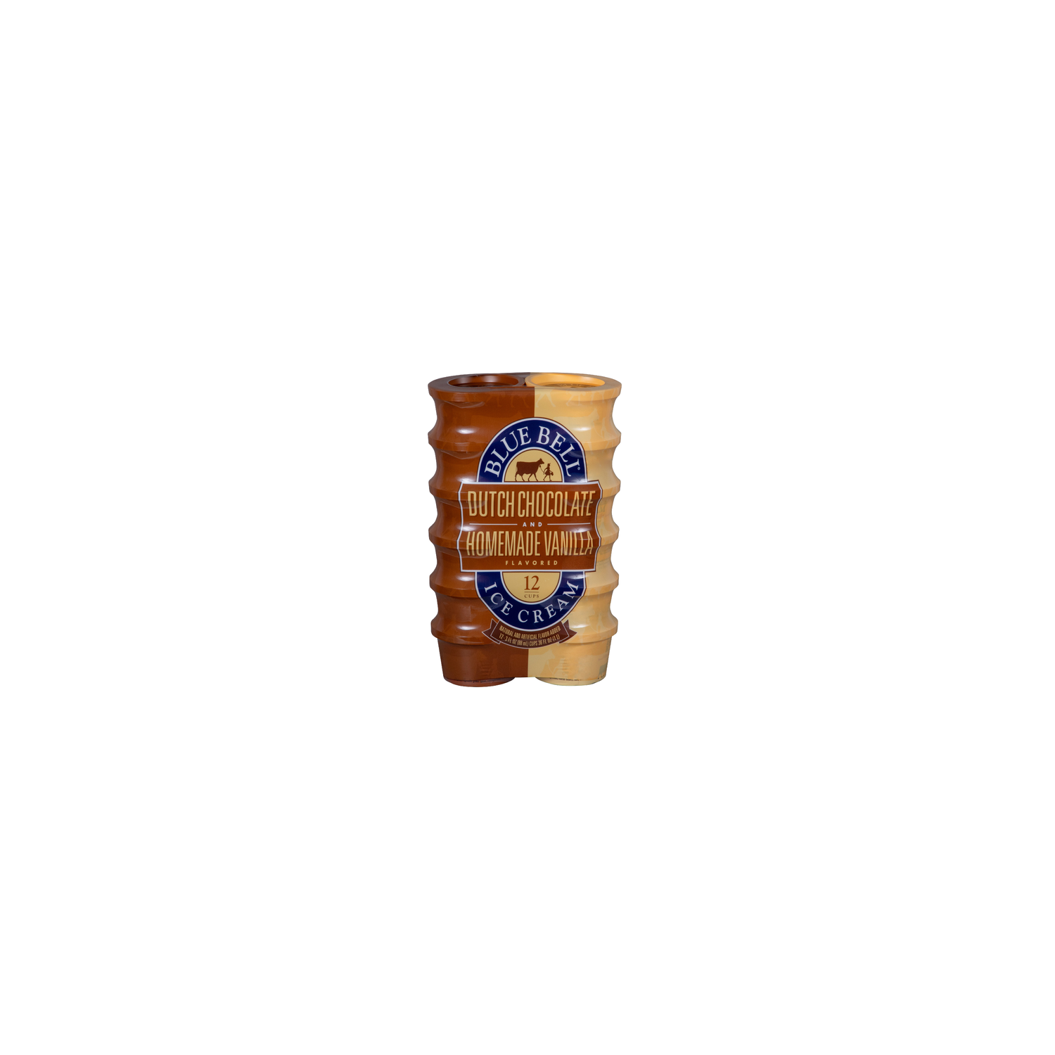 Blue Bell Dutch Chocolate And Homemade Vanilla Ice Cream Cups - 3 Fluid Ounce - 12 Count Image 1 of 4