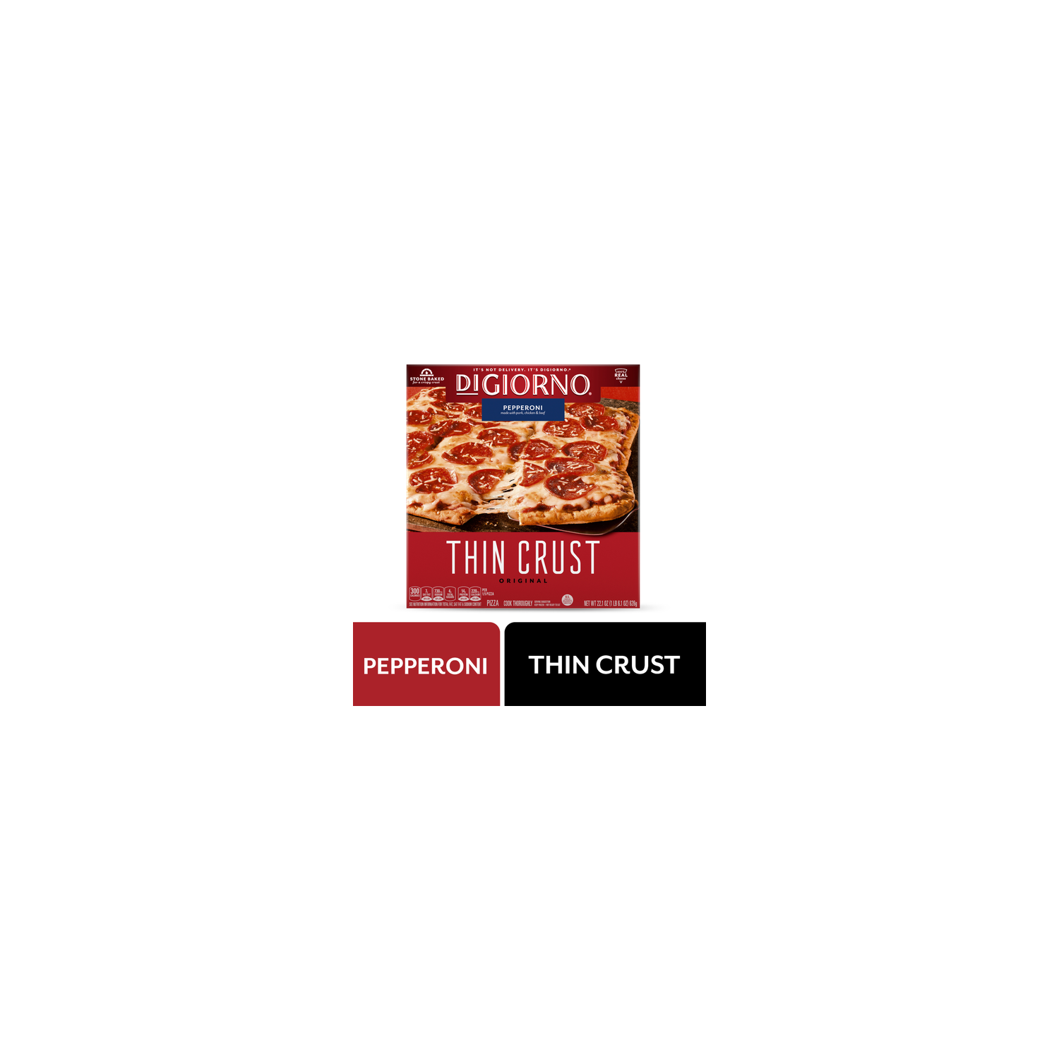 DiGiorno Original Thin Crust Pizza - 22.1 Ounce Image 1 of 4