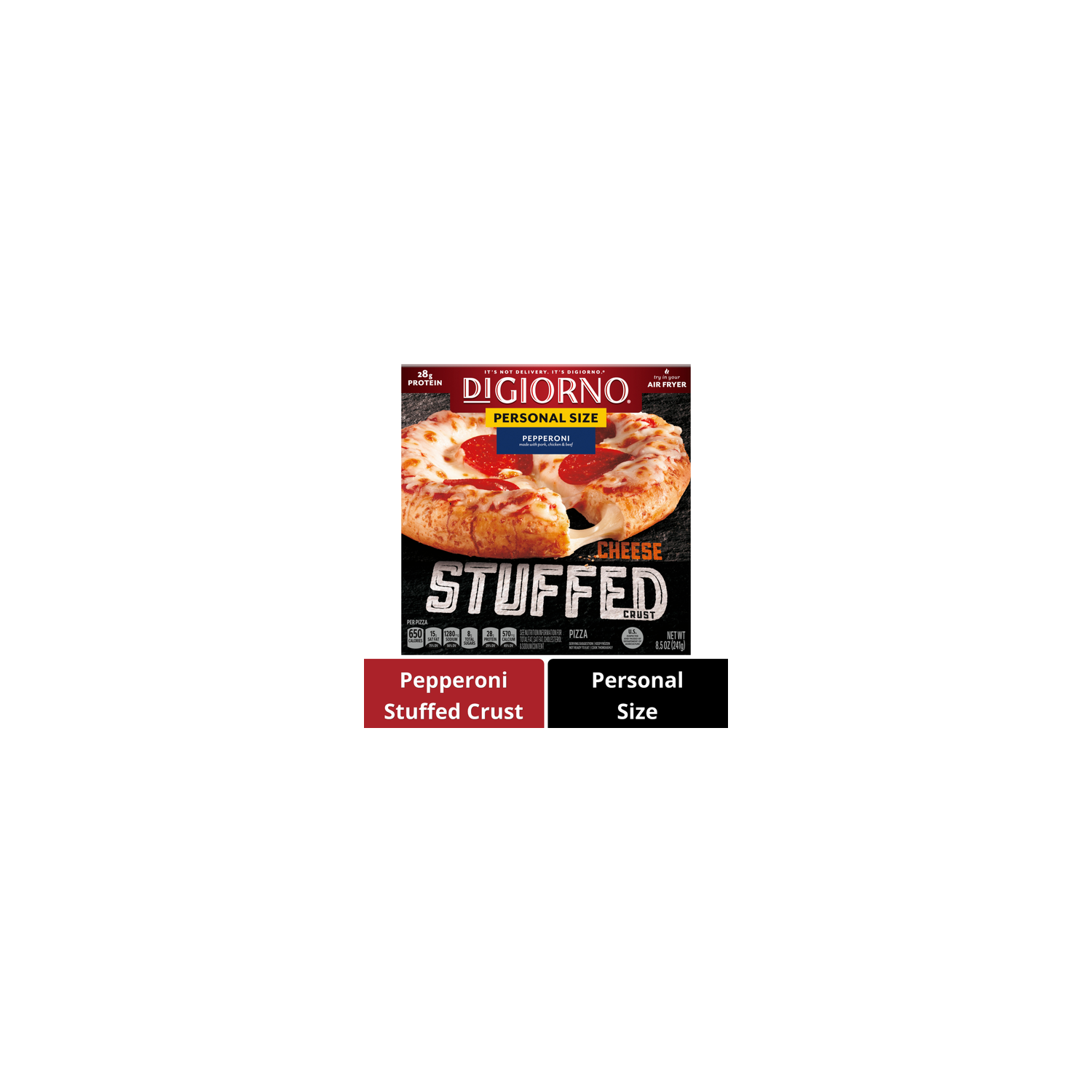 DiGiorno Pepperoni Cheese Stuffed Crust Pizza - 8.5 Ounce Image 1 of 4