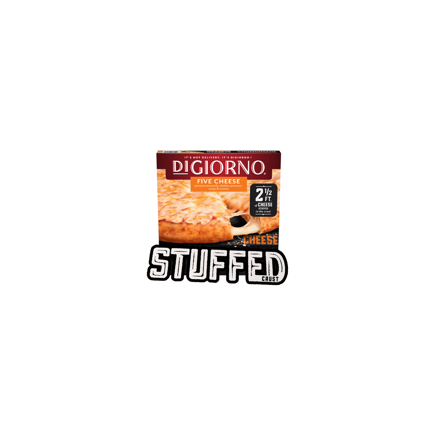 DiGiorno Frozen Pizza Five Cheese Stuffed Crust - 1.39 Pound Image 1 of 4