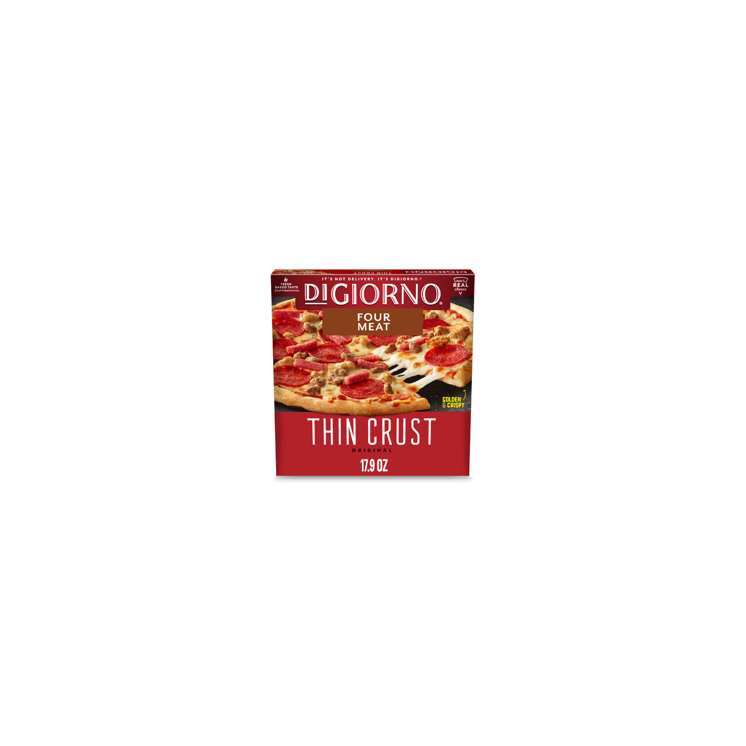DiGiorno Thin Crust Four Meat Pizza - 1.12 Pound Image 1 of 4
