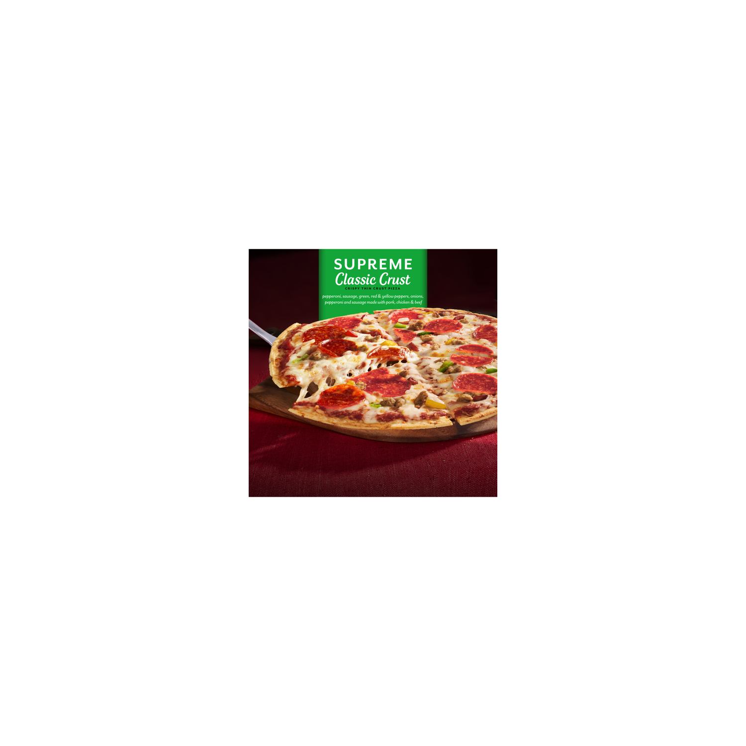 DiGiorno Classic Crust Supreme Pizza On A Crispy Thin - 20.8 Ounce Image 1 of 4