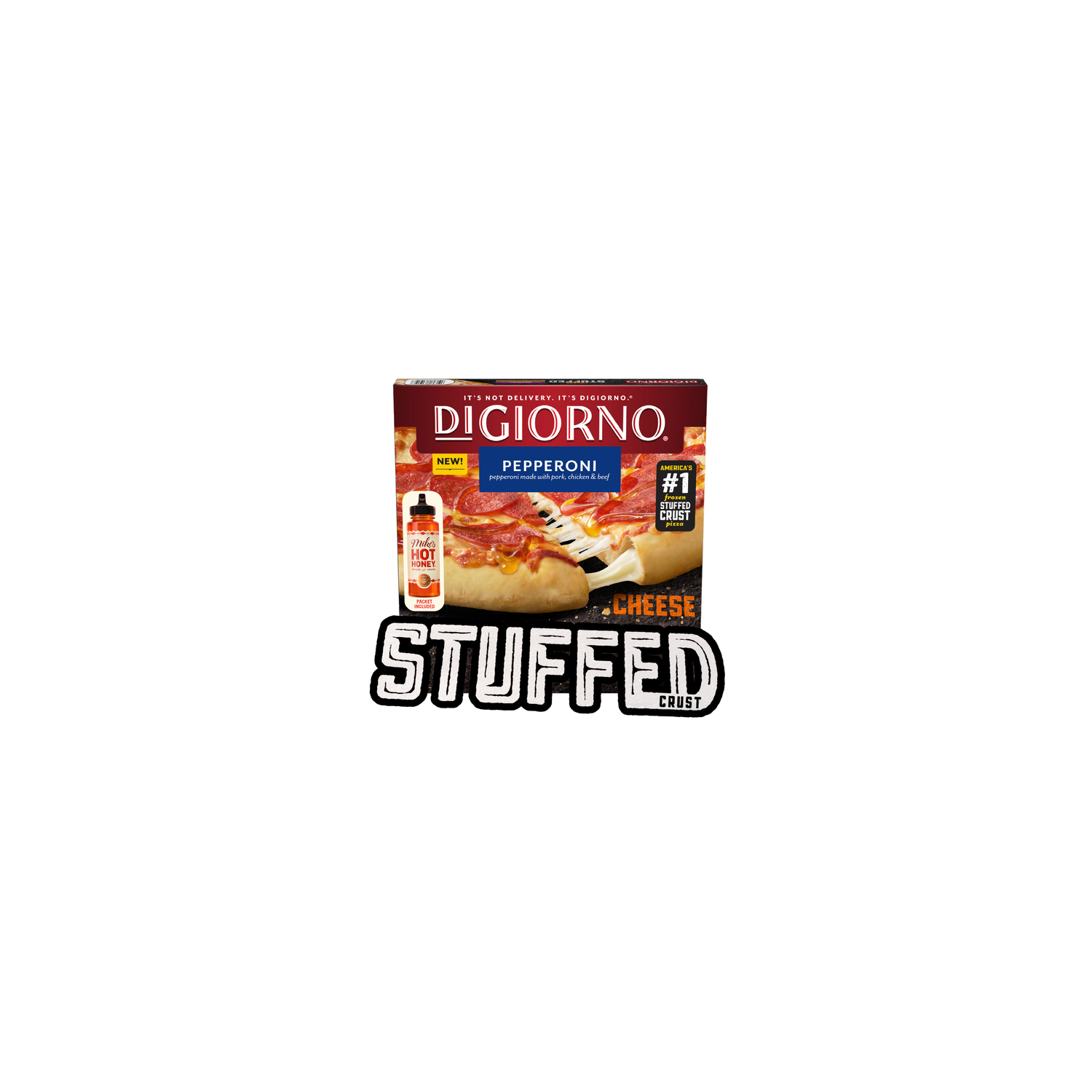 DiGiorno Frozen Cheese Stuffed Crust Pizza Pepperoni Honey - 1.44 Pound Image 1 of 4