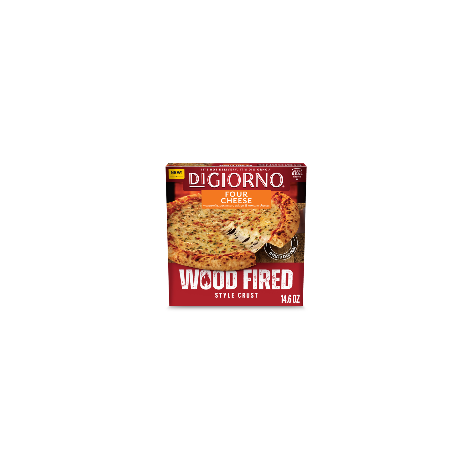 DiGiorno Four Cheese Pizza With Wood Fired Style Crust - 14.6 Ounce Image 1 of 4