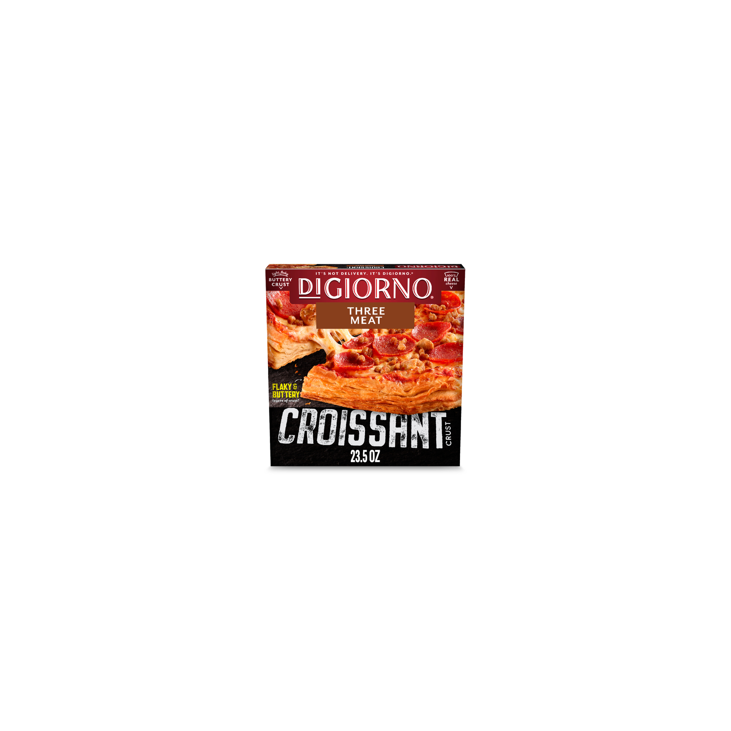 DiGiorno Croissant Crust Three Meat Pizza - 1.47 Pound Image 1 of 4