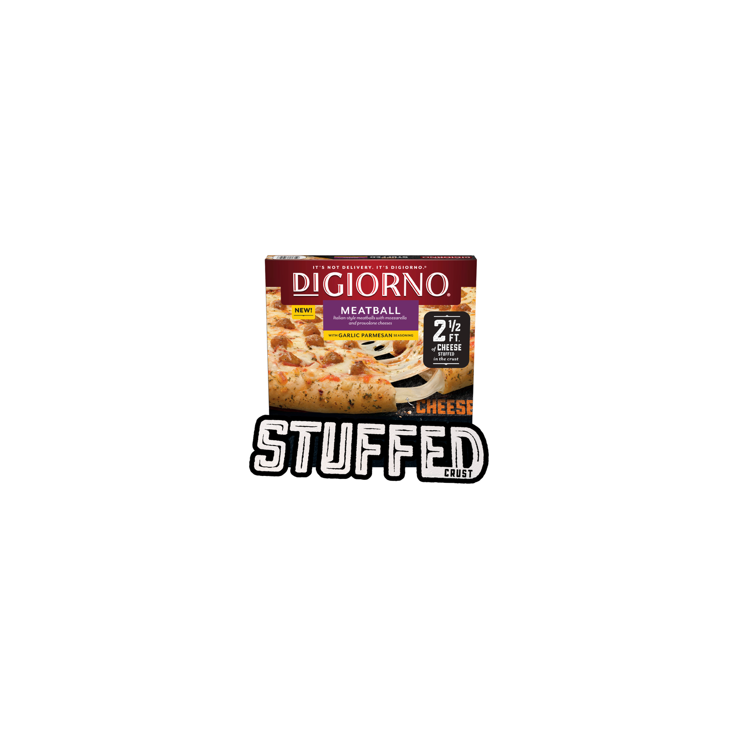 DiGiorno Frozen Pizza Cheese Stuffed Crust Meatball - 1.44 Pound Image 1 of 4