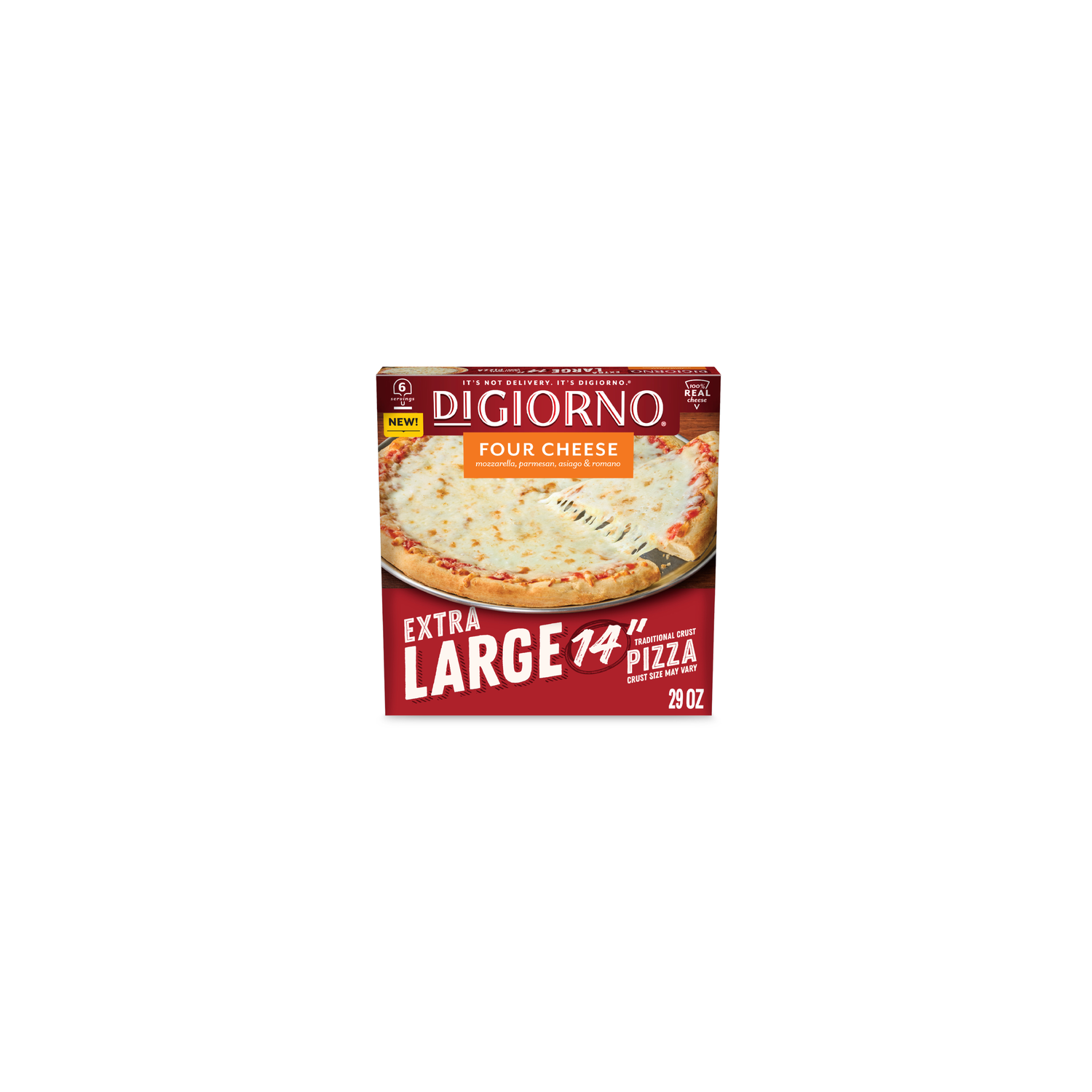 DiGiorno Extra Large Four Cheese Pizza - 29 Ounce Image 1 of 4