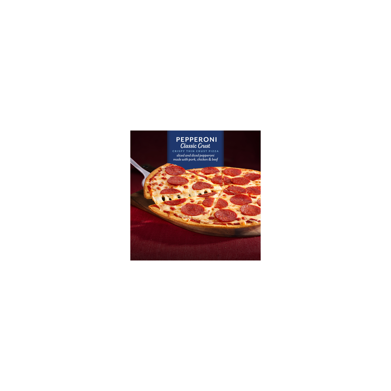 DiGiorno Classic Crust Pepperoni Pizza On A Crispy Thin - 19.3 Ounce Image 1 of 4