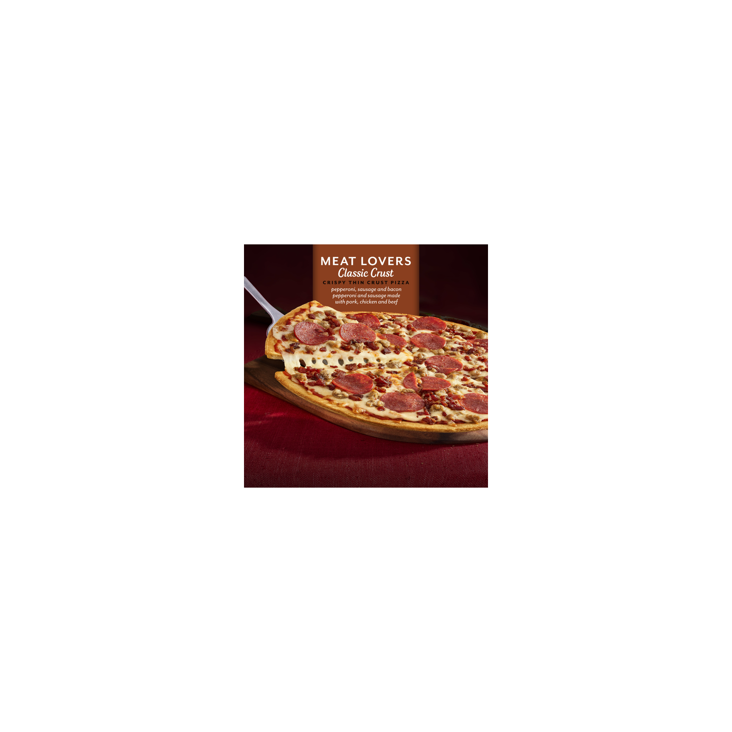 DiGiorno Classic Crust Meat Lovers Pizza On A Crispy Thin - 19.1 Ounce Image 1 of 4