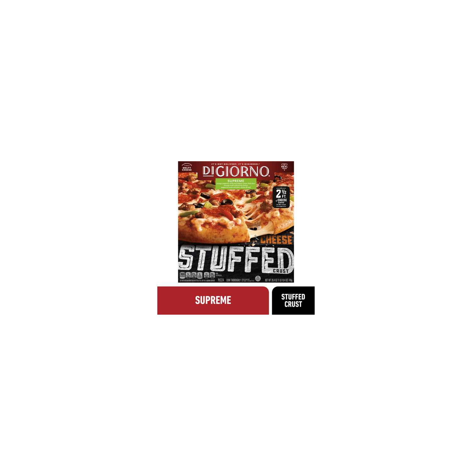 DiGiorno Cheese Stuffed Crust Pizza - 26.4 Ounce Image 1 of 4