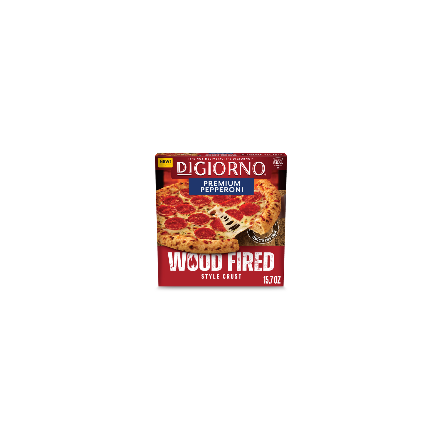 DiGiorno Premium Pepperoni Wood Fired Style Crust Frozen Pizza - 15.7 Ounce Image 1 of 4