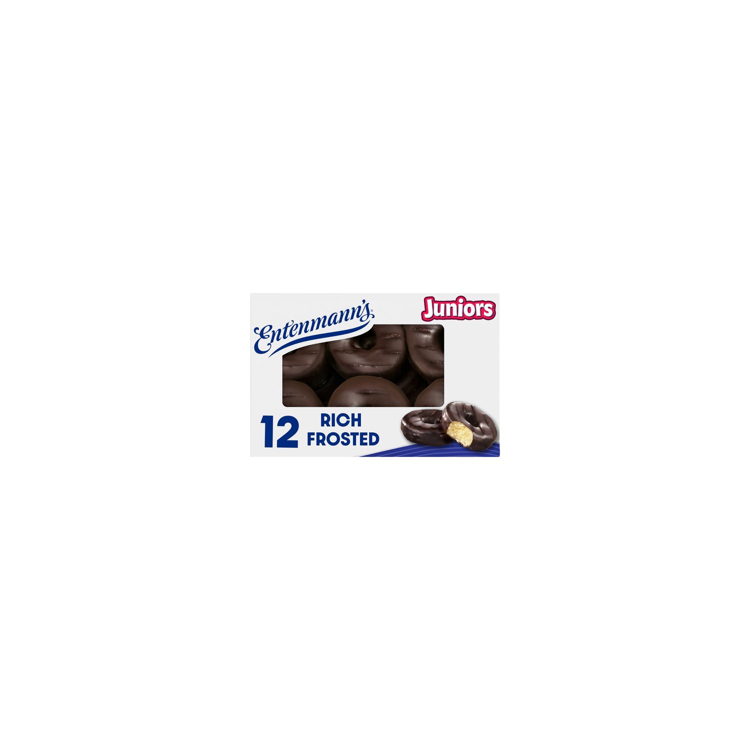 Entenmann's Rich Frosted Donut Juniors, , Each Chocolate Donuts, Box - 14 Ounce Image 1 of 4