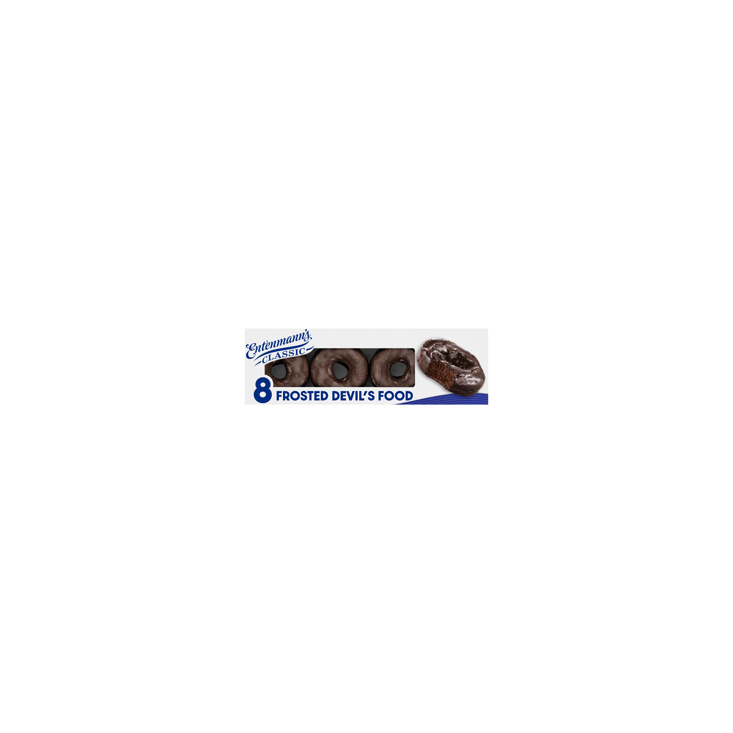 Entenmann's Frosted Devil's Food Donuts - 2 Fluid Ounce - 8 Count Image 1 of 4